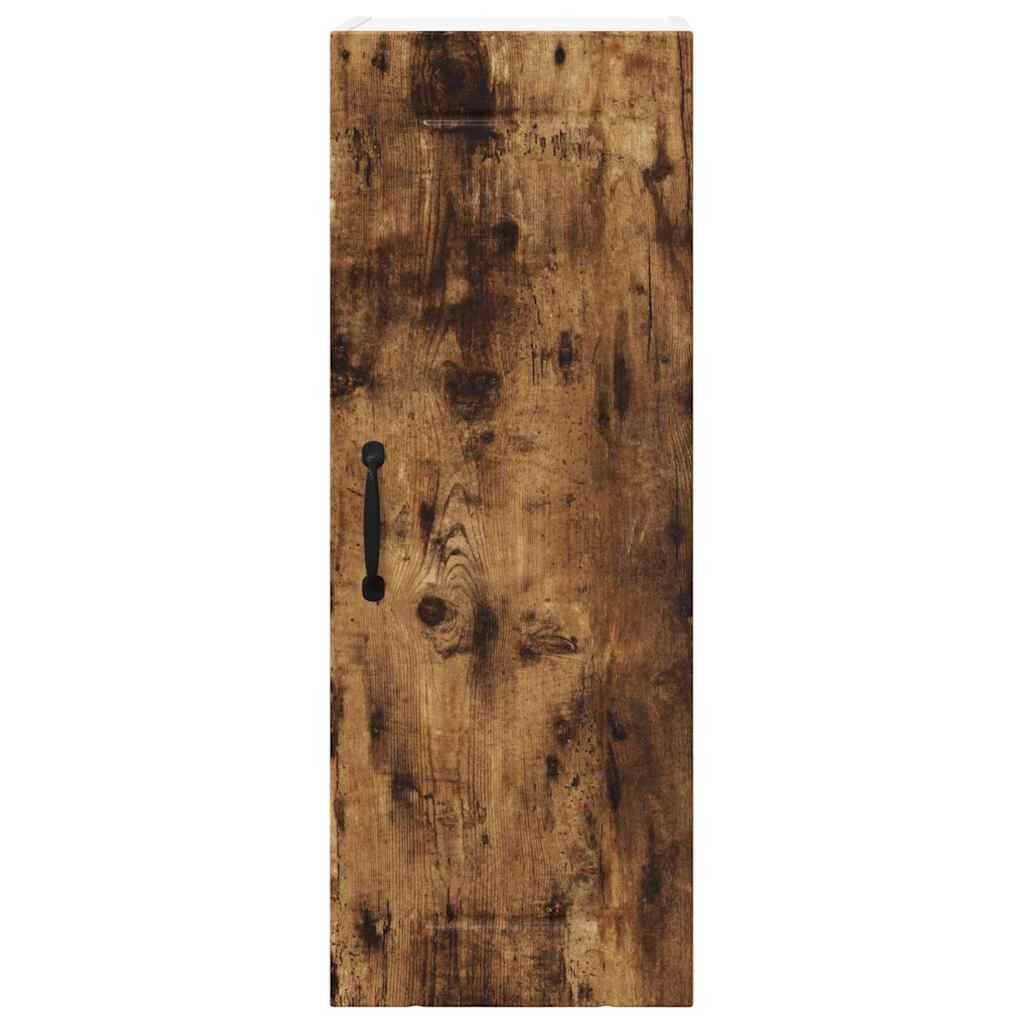 Küchenhängeschrank mit Regal Geräucherte Eiche 30 x 31 x 80 cm