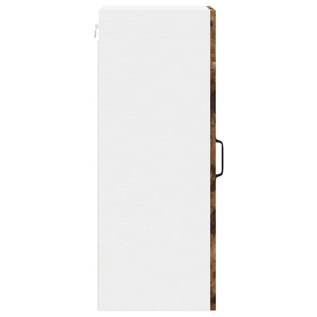 Küchenhängeschrank mit Regal Geräucherte Eiche 30 x 31 x 80 cm