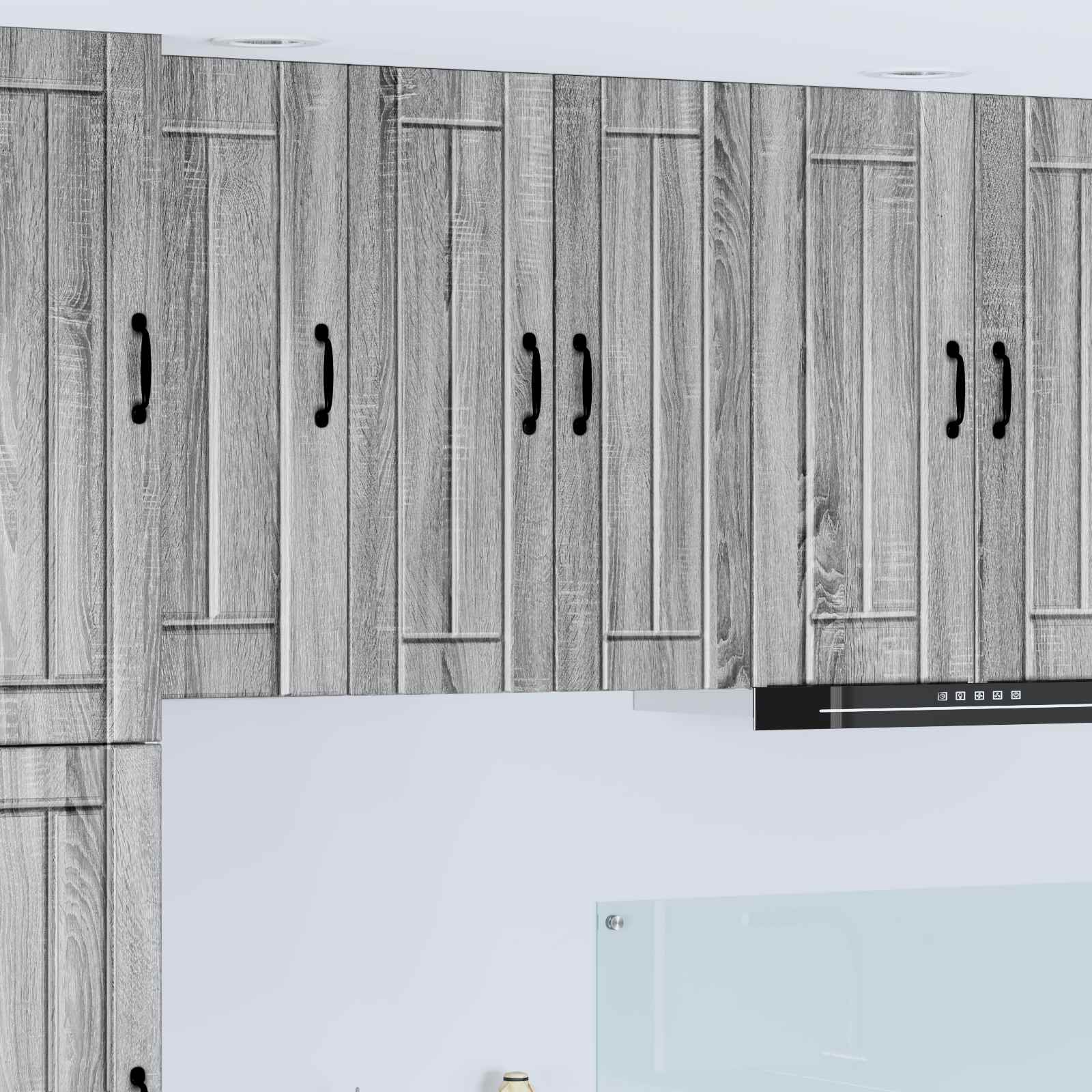 Wandschrank LUCCA 2 stk. Graues Sonoma Holzwerkstoff