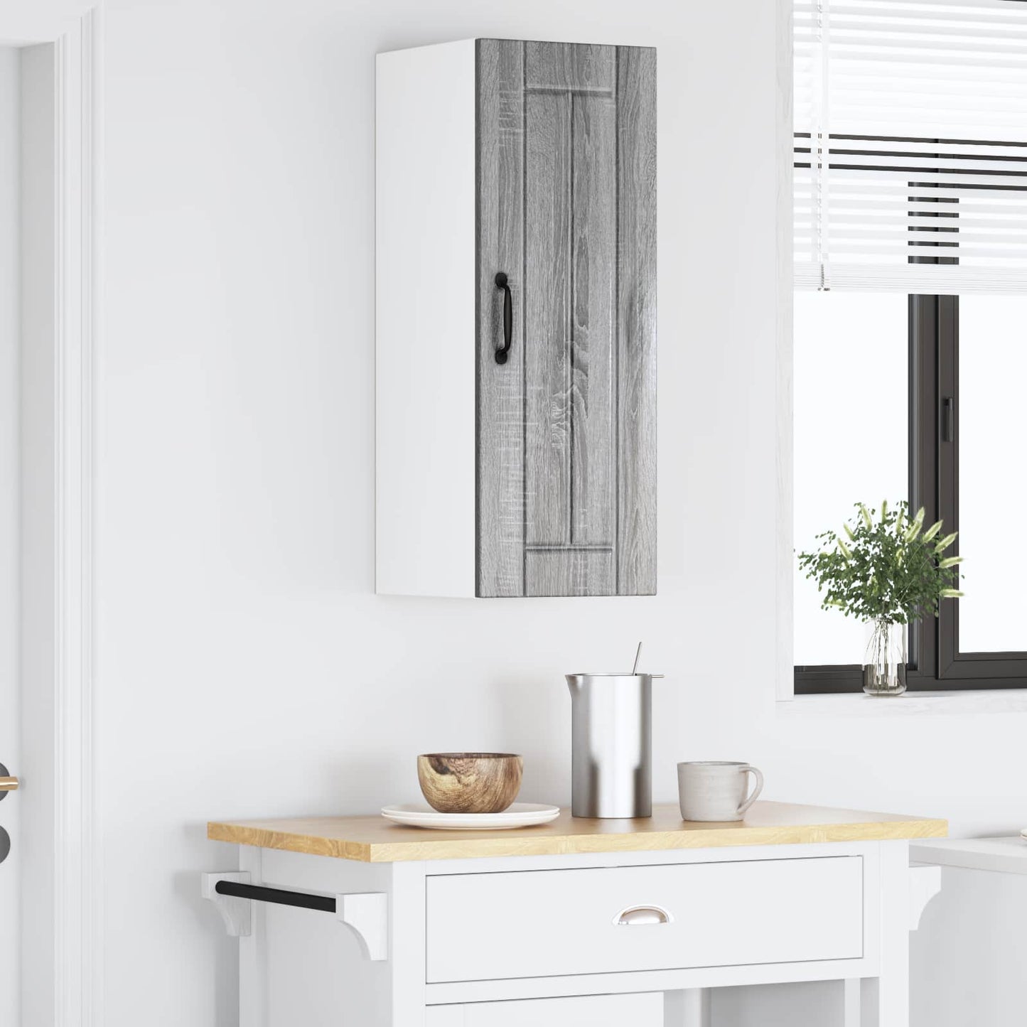 Wandschrank LUCCA 2 stk. Graues Sonoma Holzwerkstoff