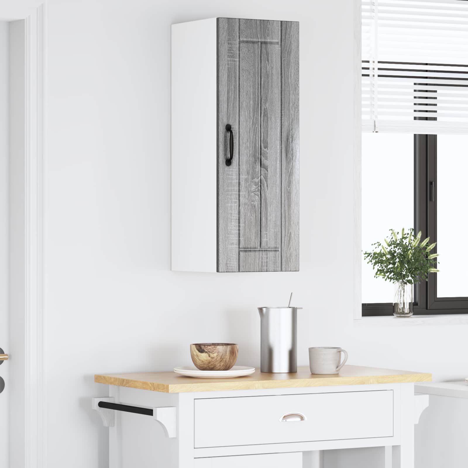 Wandschrank LUCCA 2 stk. Graues Sonoma Holzwerkstoff