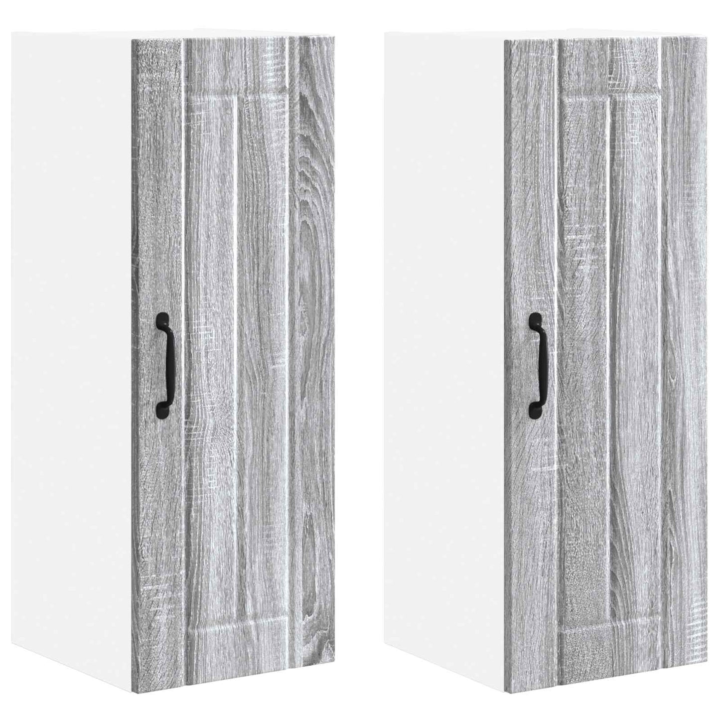 Wandschrank LUCCA 2 stk. Graues Sonoma Holzwerkstoff