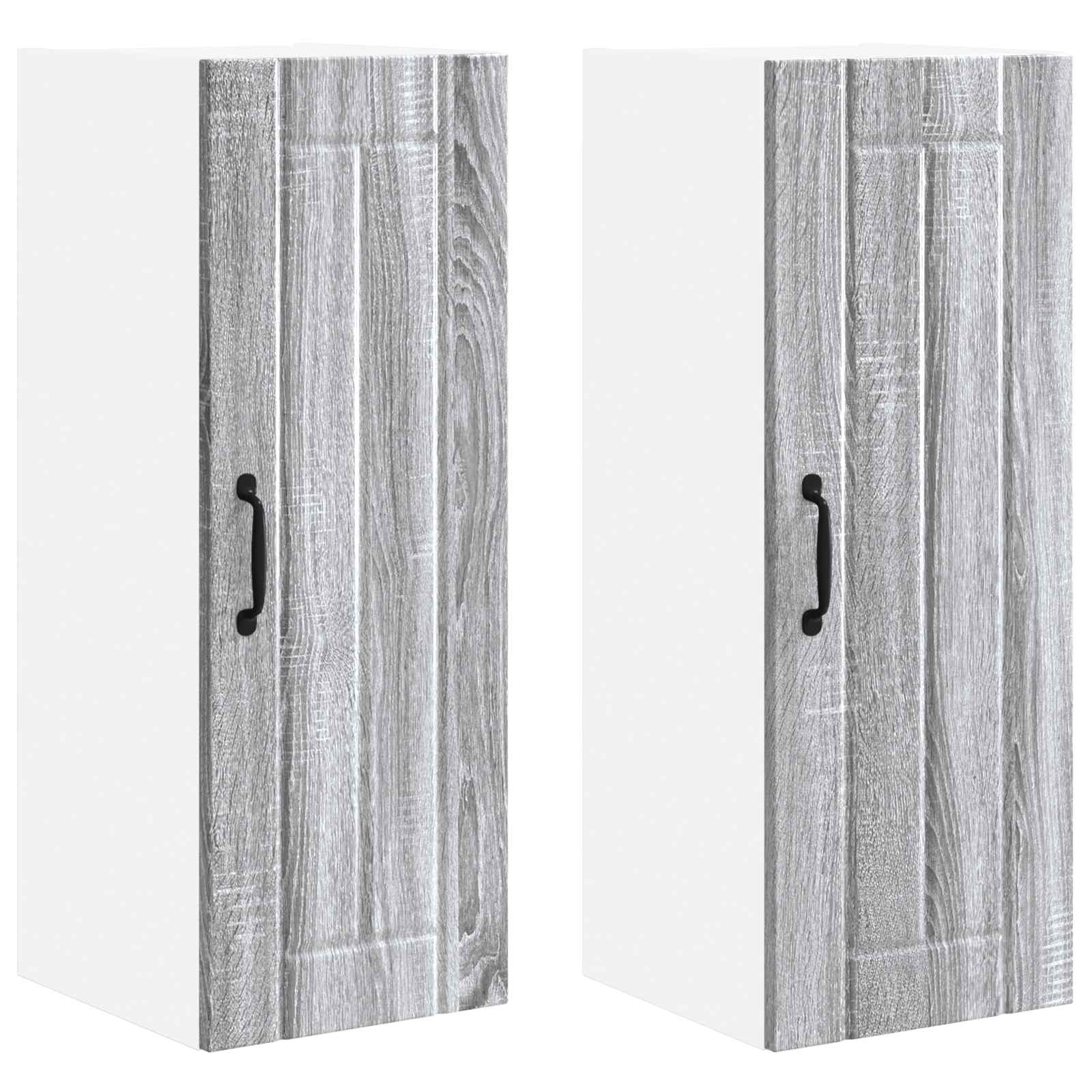 Wandschrank LUCCA 2 stk. Graues Sonoma Holzwerkstoff