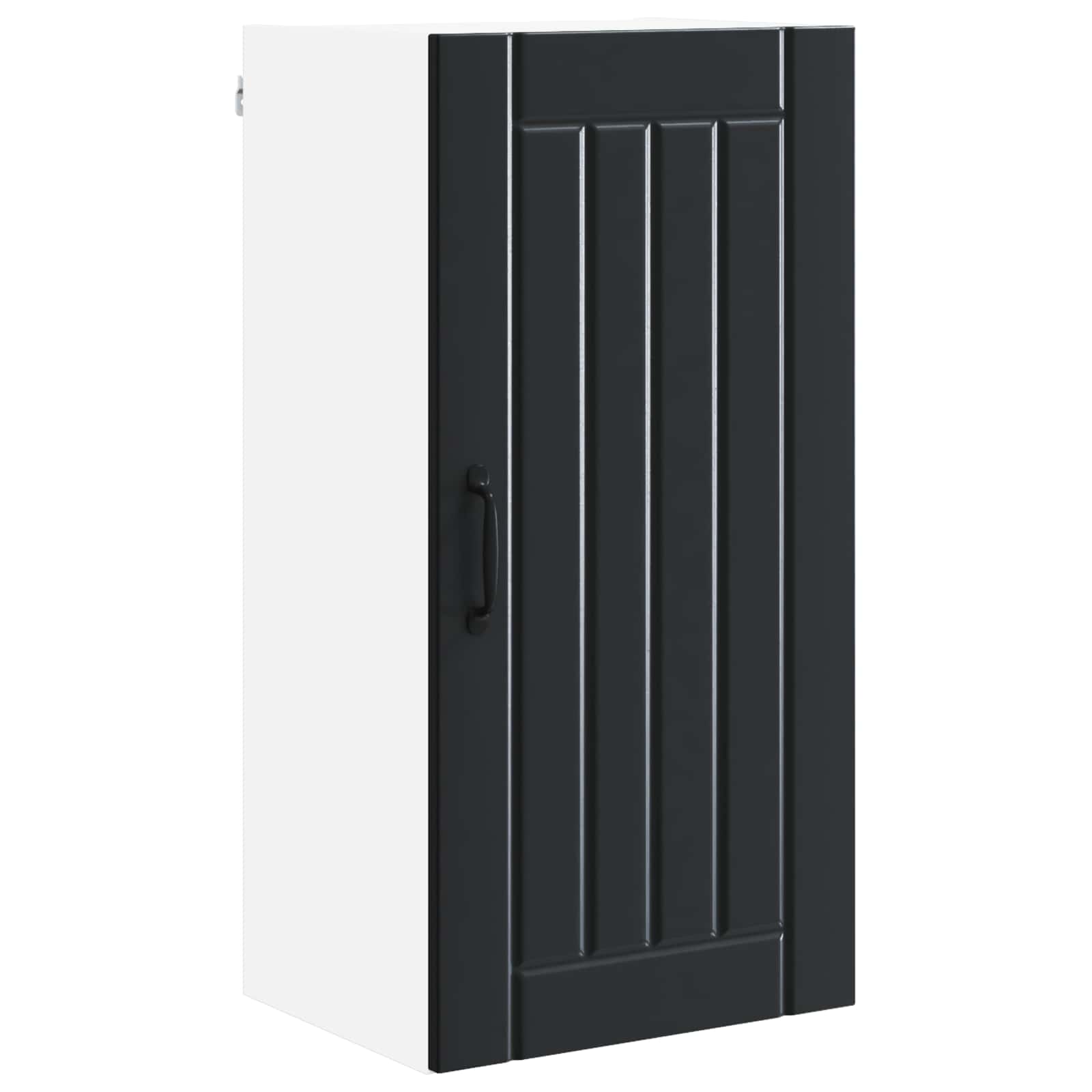 Wandschrank LUCCA Schwarz 40 x 31 x 80 cm Holzwerkstoff