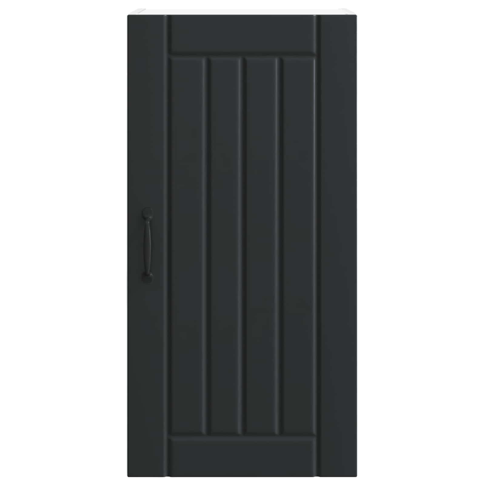 Wandschrank LUCCA Schwarz 40 x 31 x 80 cm Holzwerkstoff