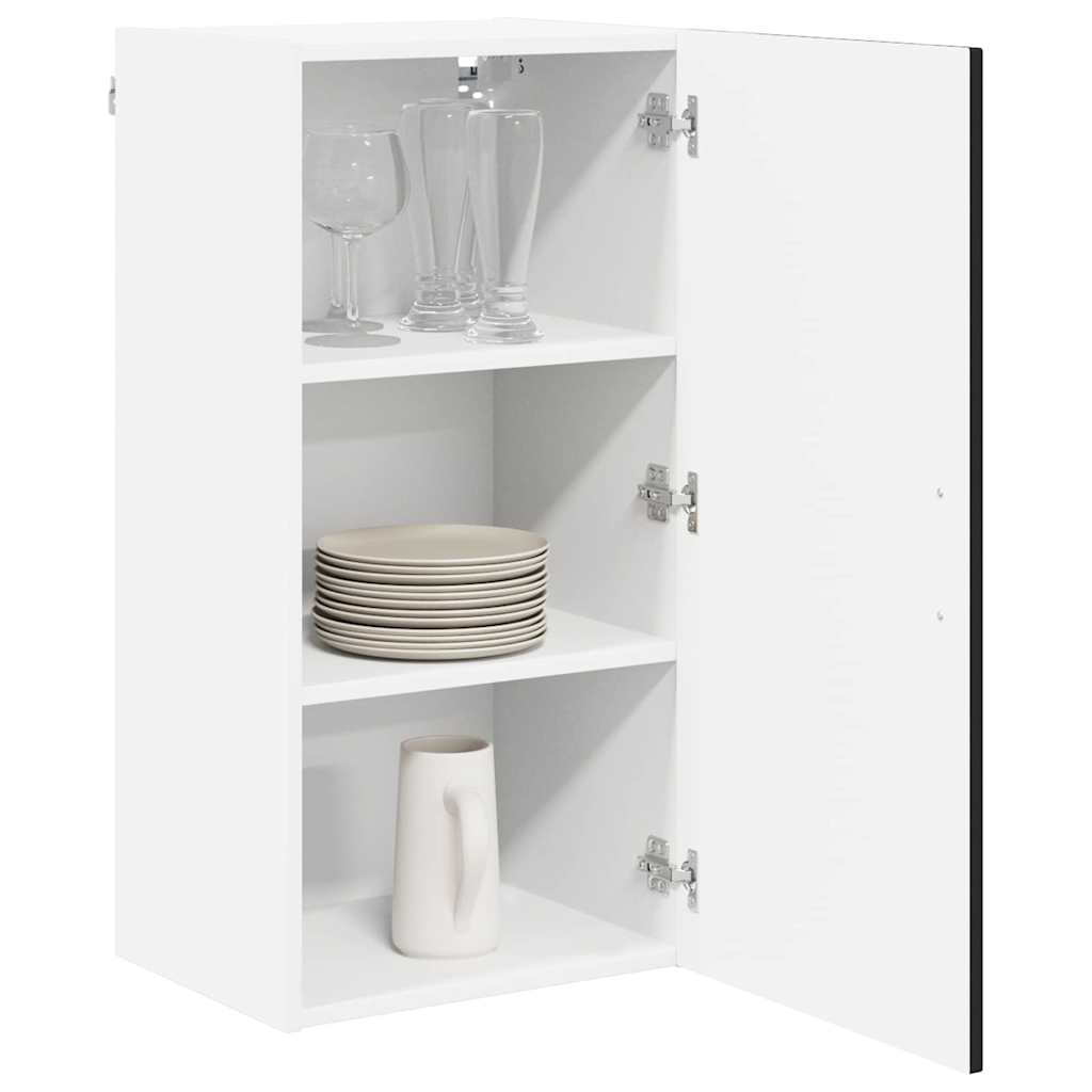Wandschrank LUCCA Schwarz 40 x 31 x 80 cm Holzwerkstoff
