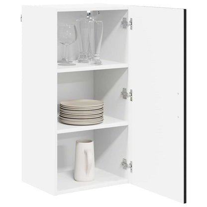 Wandschrank LUCCA Schwarz 40 x 31 x 80 cm Holzwerkstoff