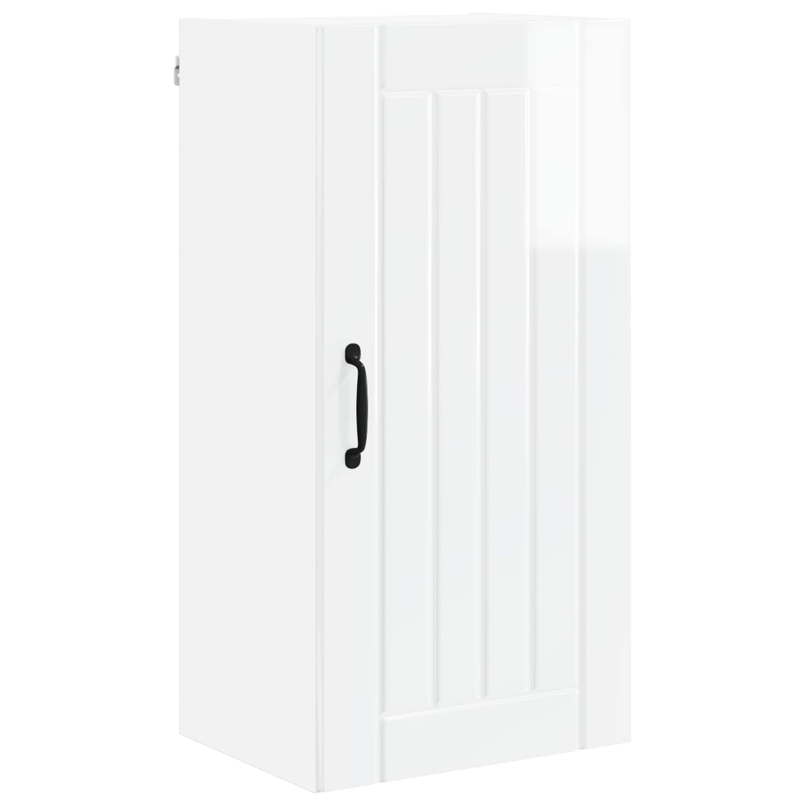 Wandschrank LUCCA Hochglanz Weiß 40 x 31 x 80 cm Holzwerkstoff
