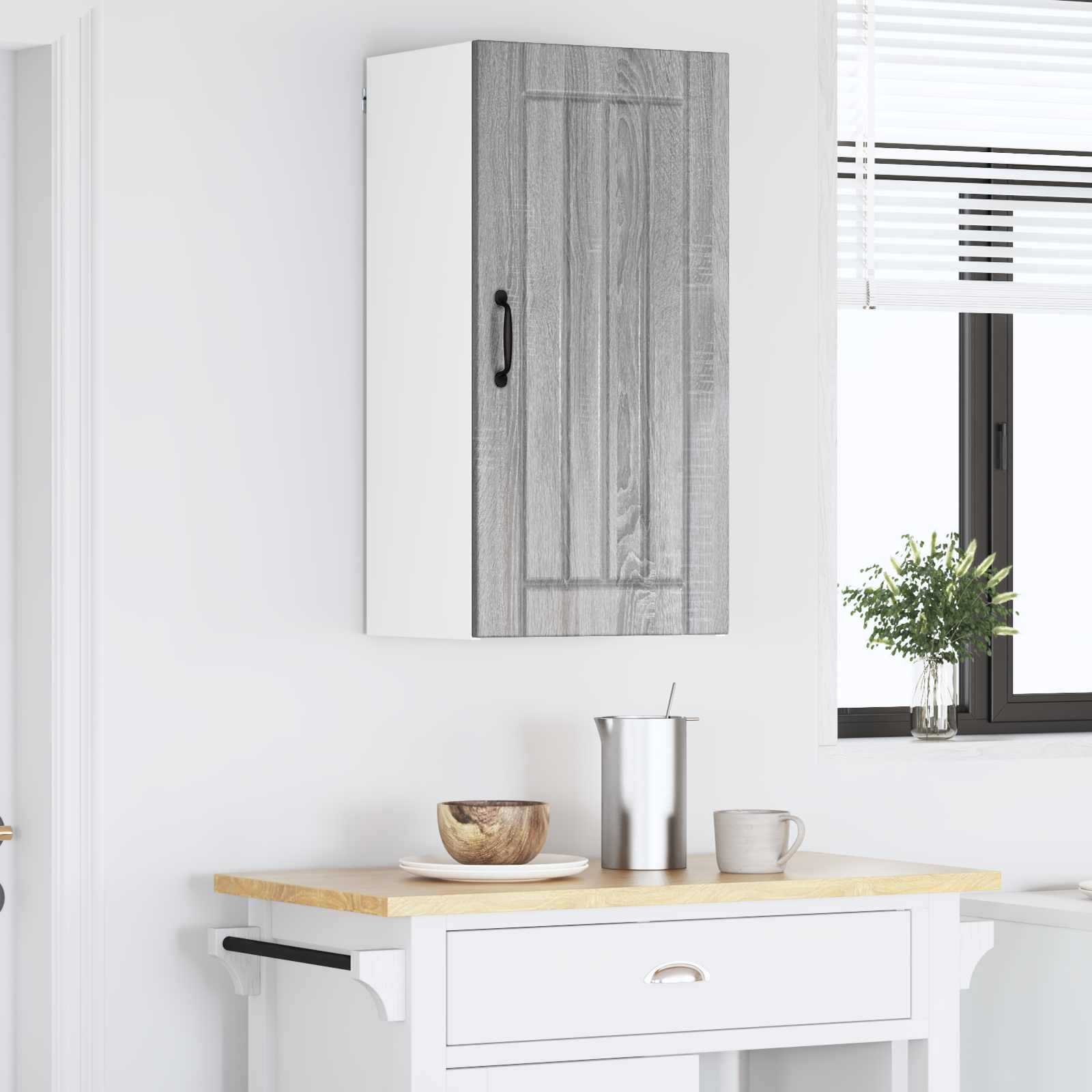 Wandschrank LUCCA Graues Sonoma 40 x 31 x 80 cm Holzwerkstoff