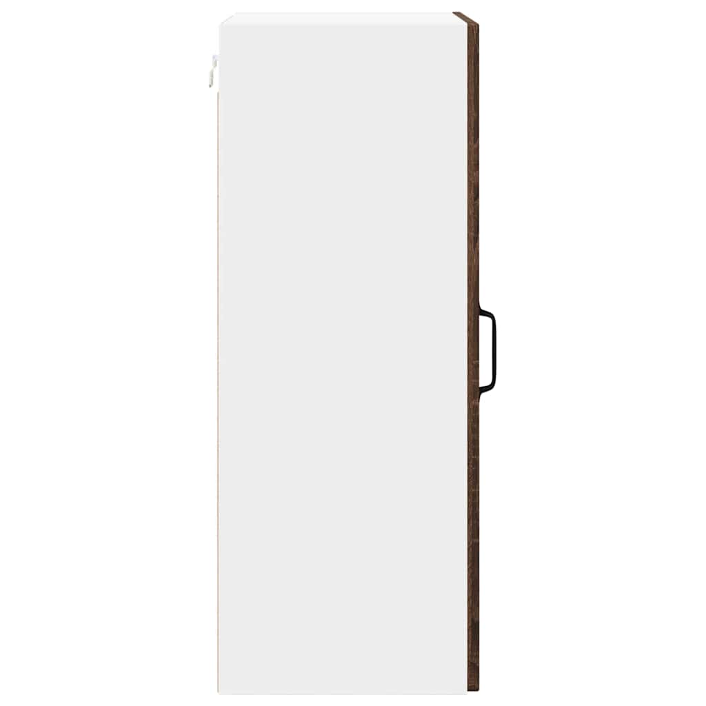 Küchenhängeschrank mit Regal Braun Eichen-Optik 40 x 31 x 80 cm