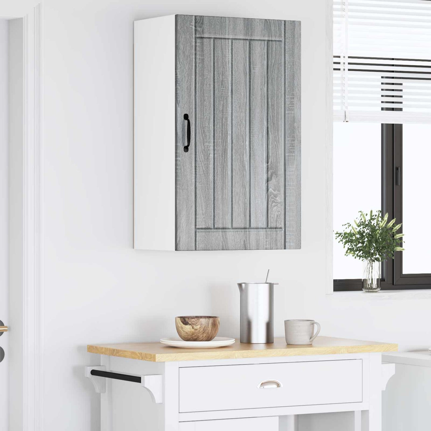 Wandschrank LUCCA Graues Sonoma 50 x 31 x 80 cm Holzwerkstoff