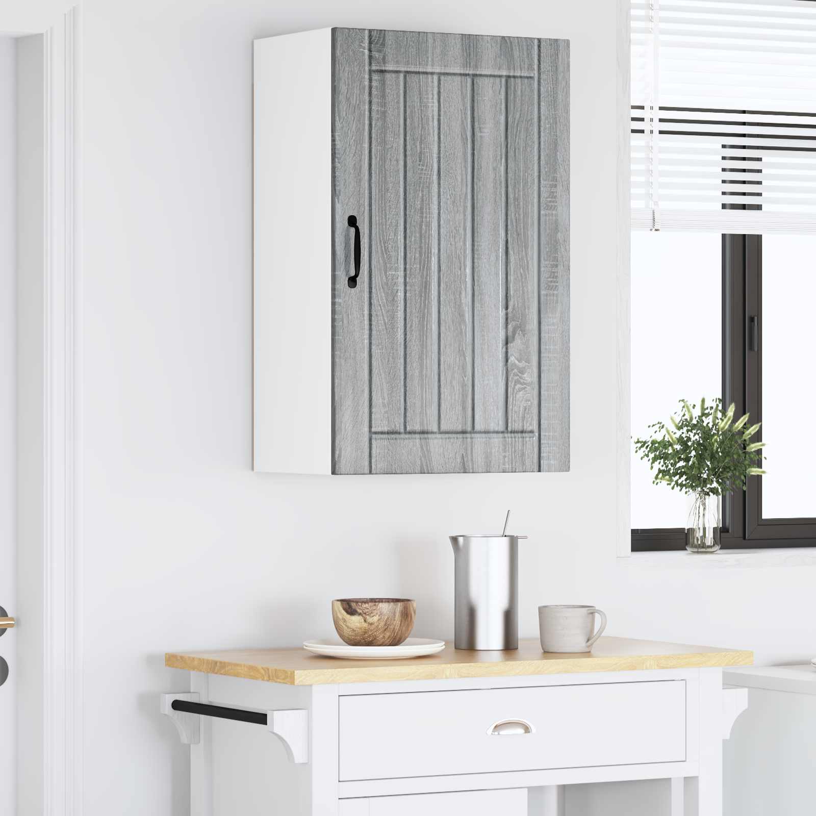Wandschrank LUCCA Graues Sonoma 50 x 31 x 80 cm Holzwerkstoff