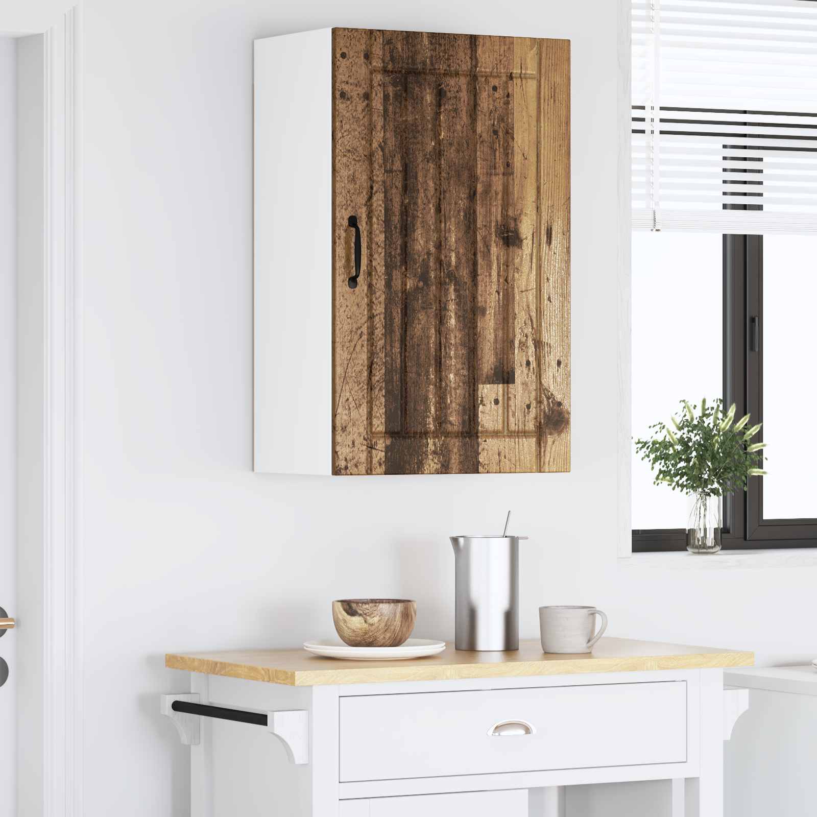 Wandschrank LUCCA Altholz 50 x 31 x 80 cm Holzwerkstoff