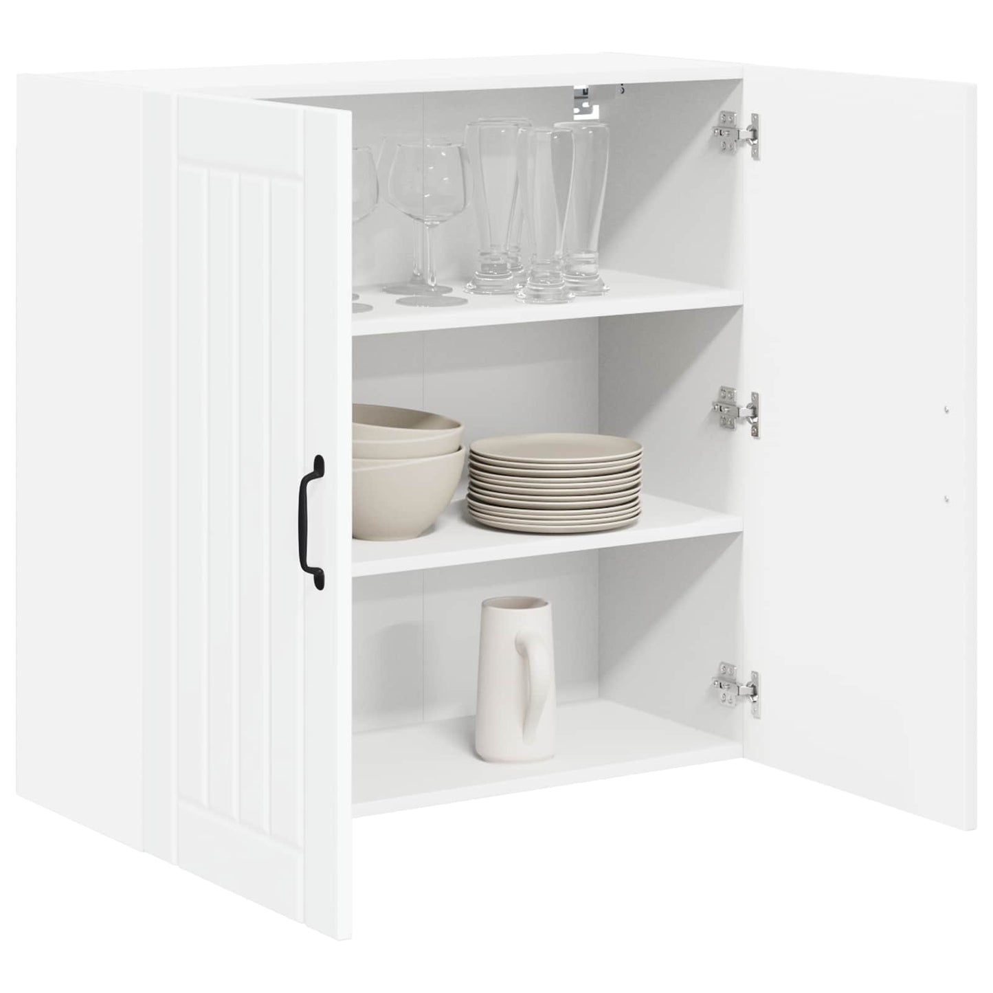 Wandschrank LUCCA Weiß 80 x 31 x 80 cm Holzwerkstoff