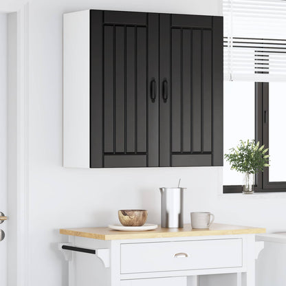 Wandschrank LUCCA Schwarz 80 x 31 x 80 cm Holzwerkstoff