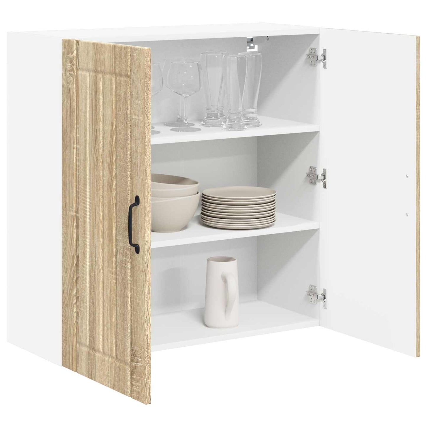 Wandschrank LUCCA Sonoma-Eiche 80 x 31 x 80 cm Holzwerkstoff
