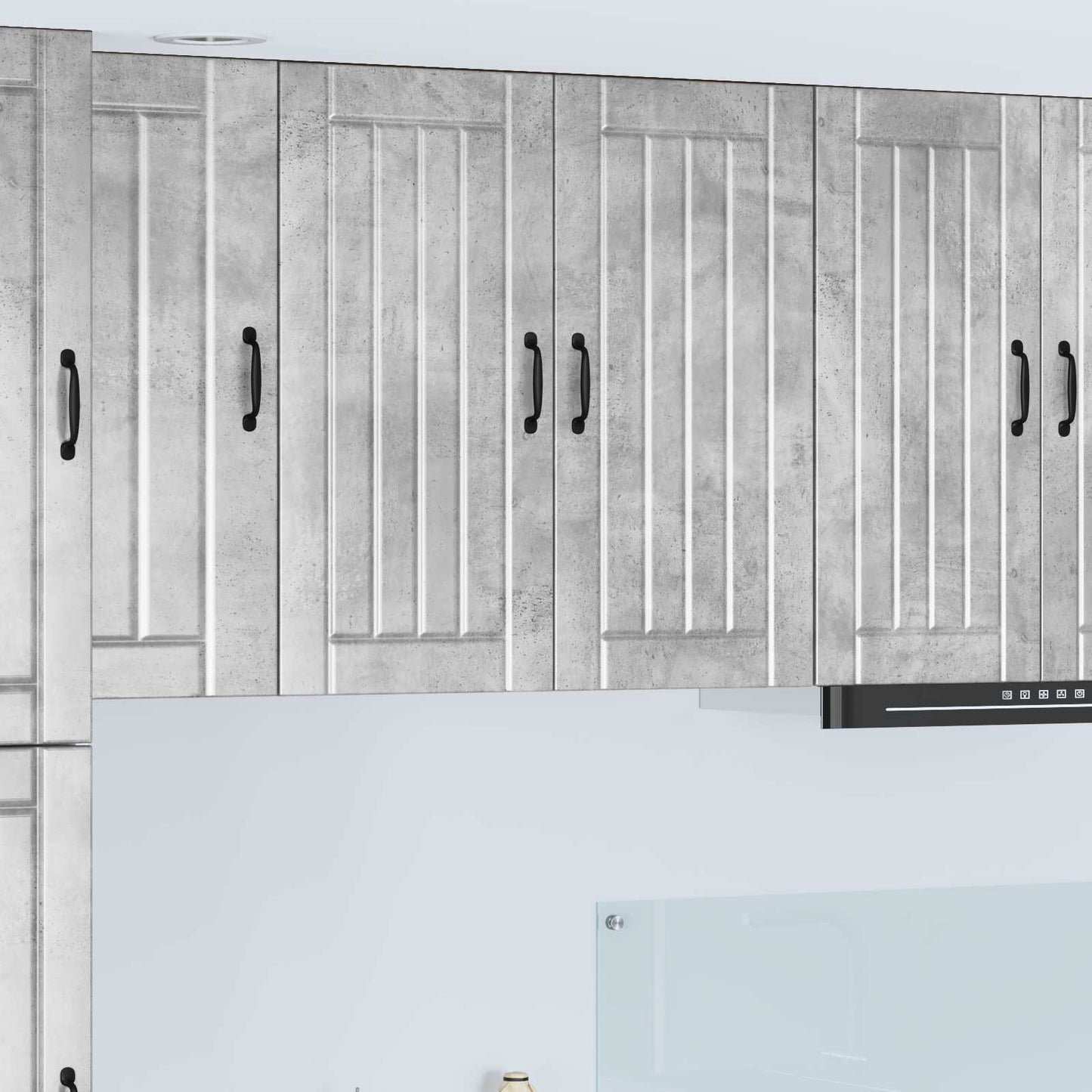 Wandschrank LUCCA Betongrau 80 x 31 x 80 cm Holzwerkstoff