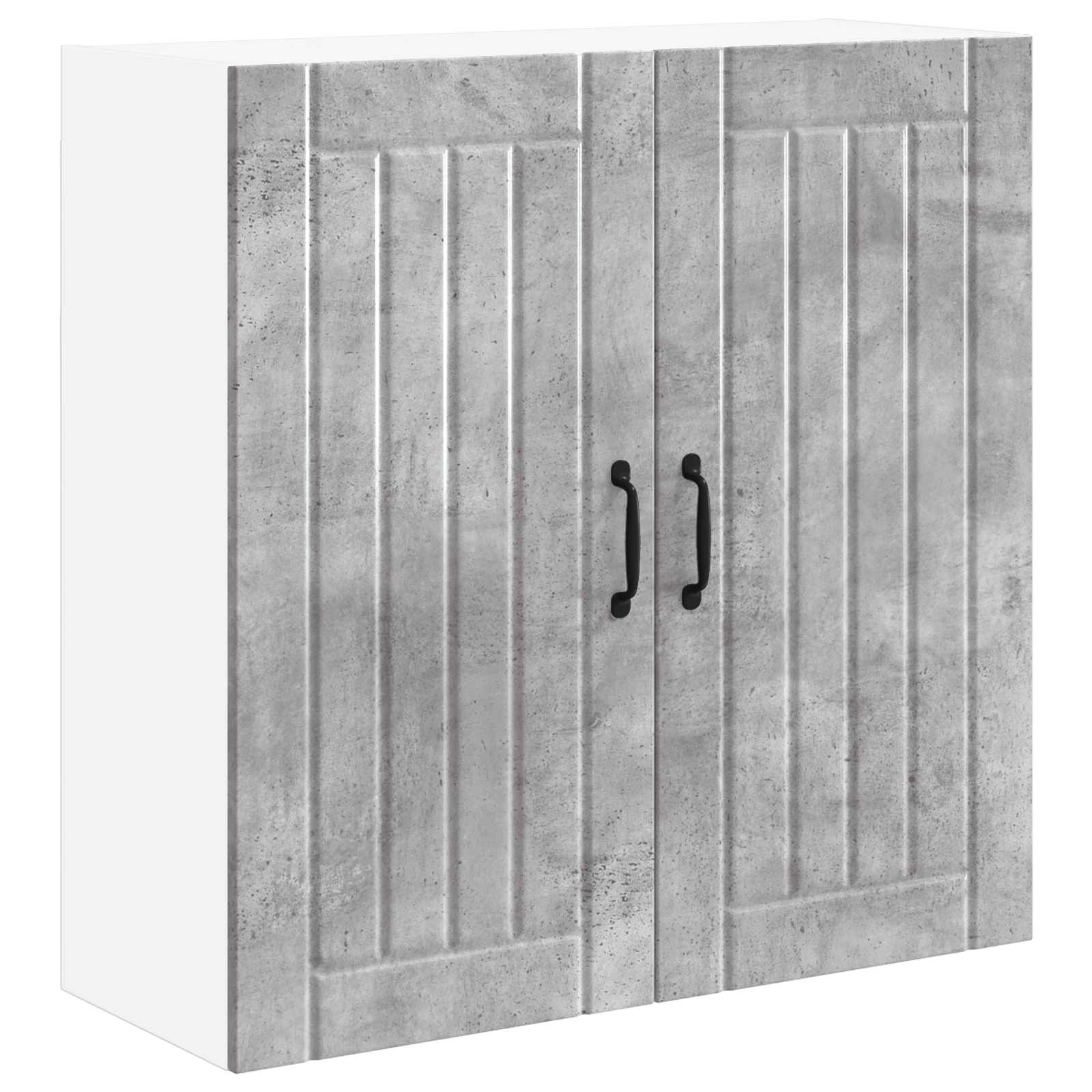 Wandschrank LUCCA Betongrau 80 x 31 x 80 cm Holzwerkstoff