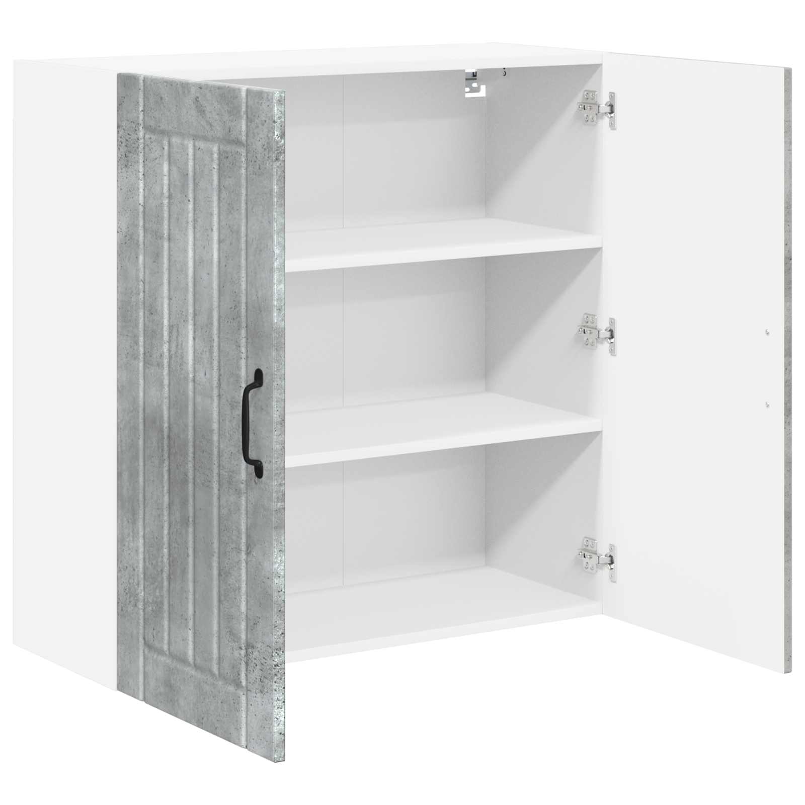 Wandschrank LUCCA Betongrau 80 x 31 x 80 cm Holzwerkstoff
