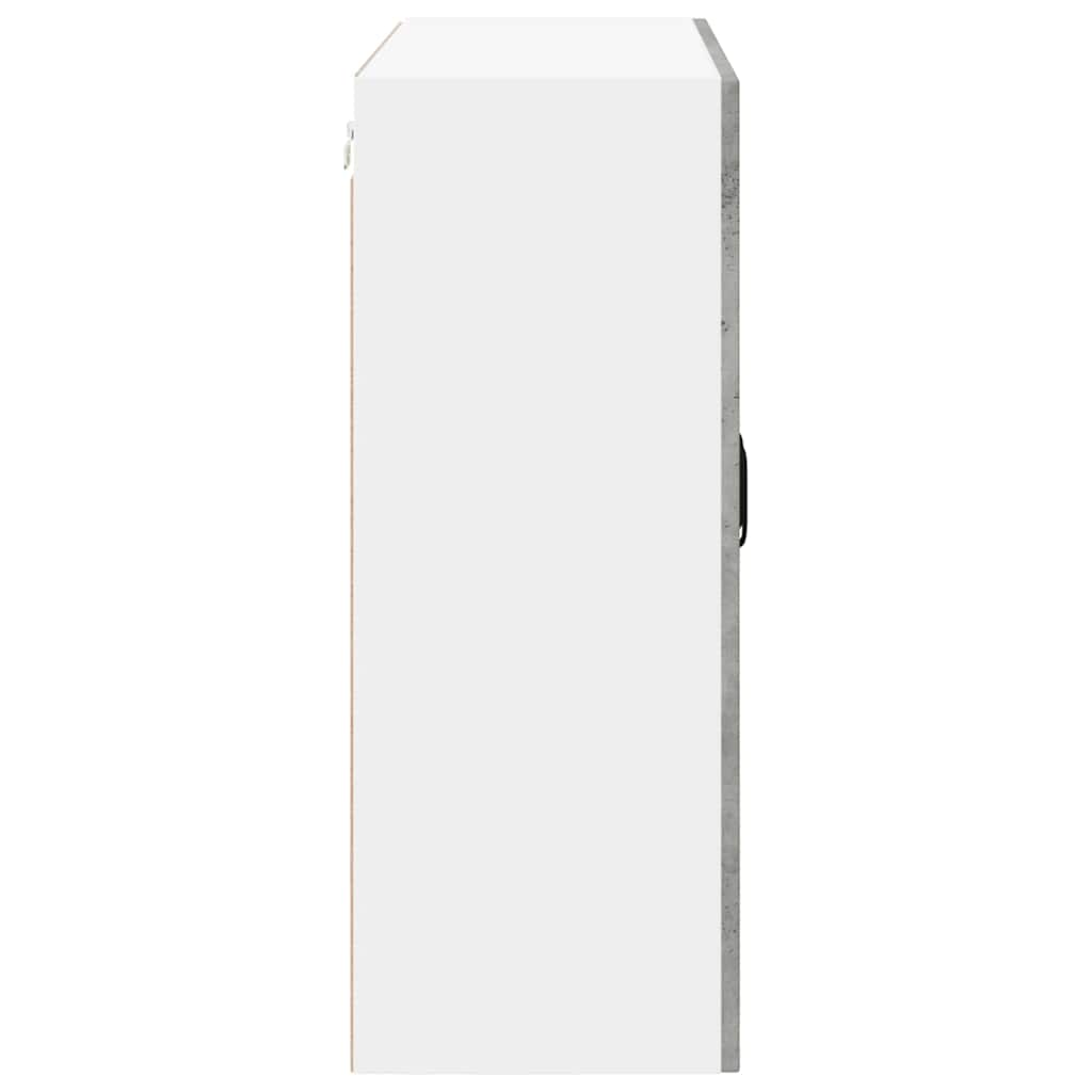 Wandschrank LUCCA Betongrau 80 x 31 x 80 cm Holzwerkstoff