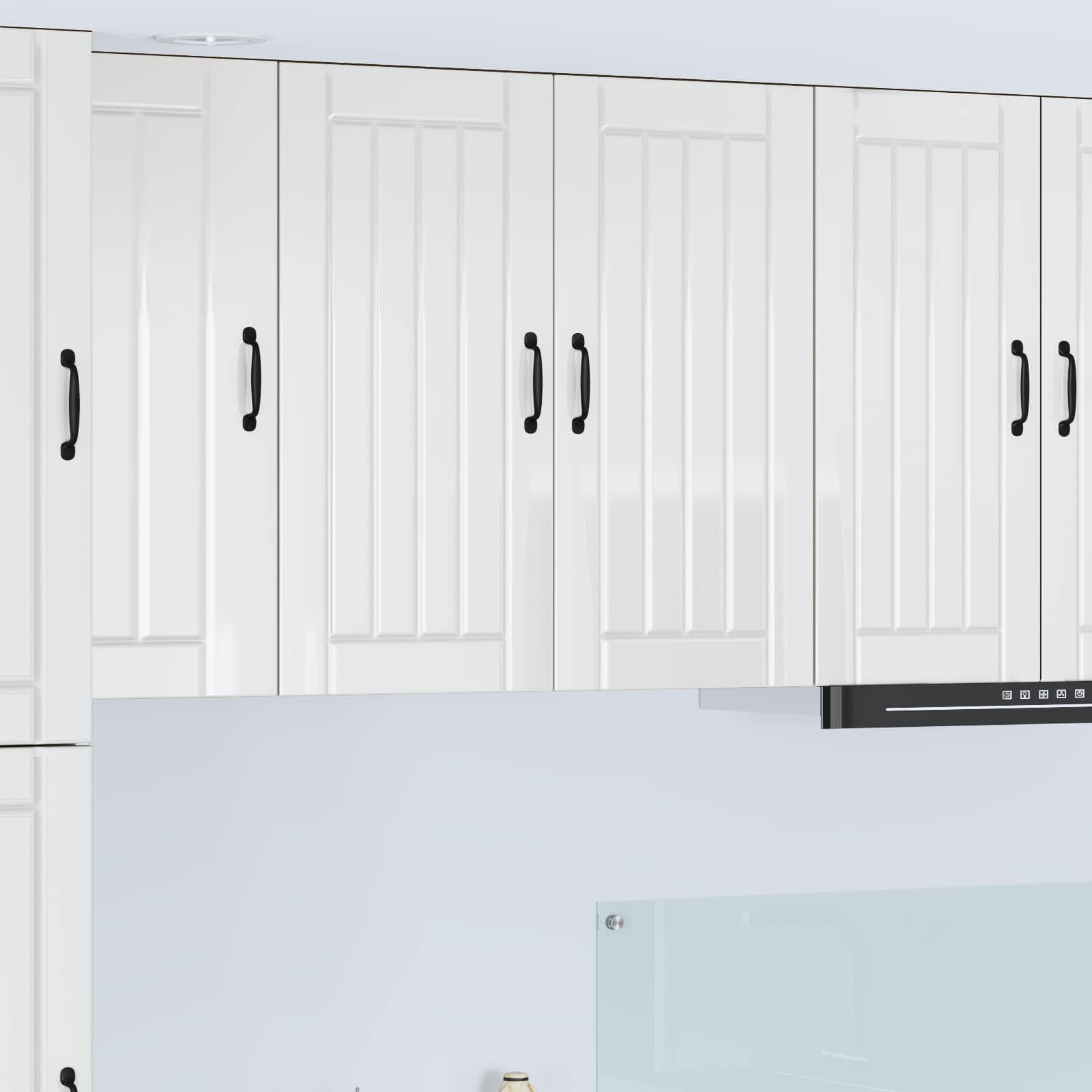 Wandschrank LUCCA Hochglanz Weiß 80 x 31 x 80 cm Holzwerkstoff