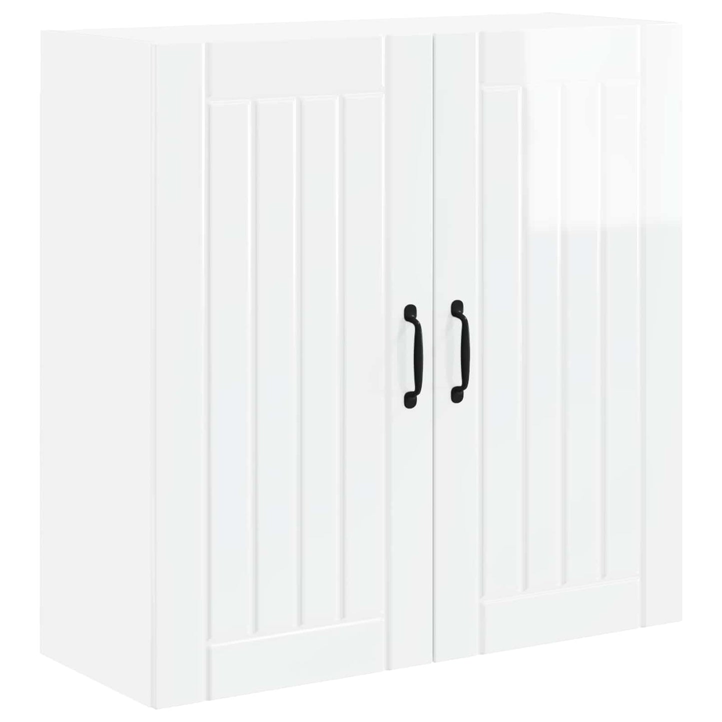 Wandschrank LUCCA Hochglanz Weiß 80 x 31 x 80 cm Holzwerkstoff
