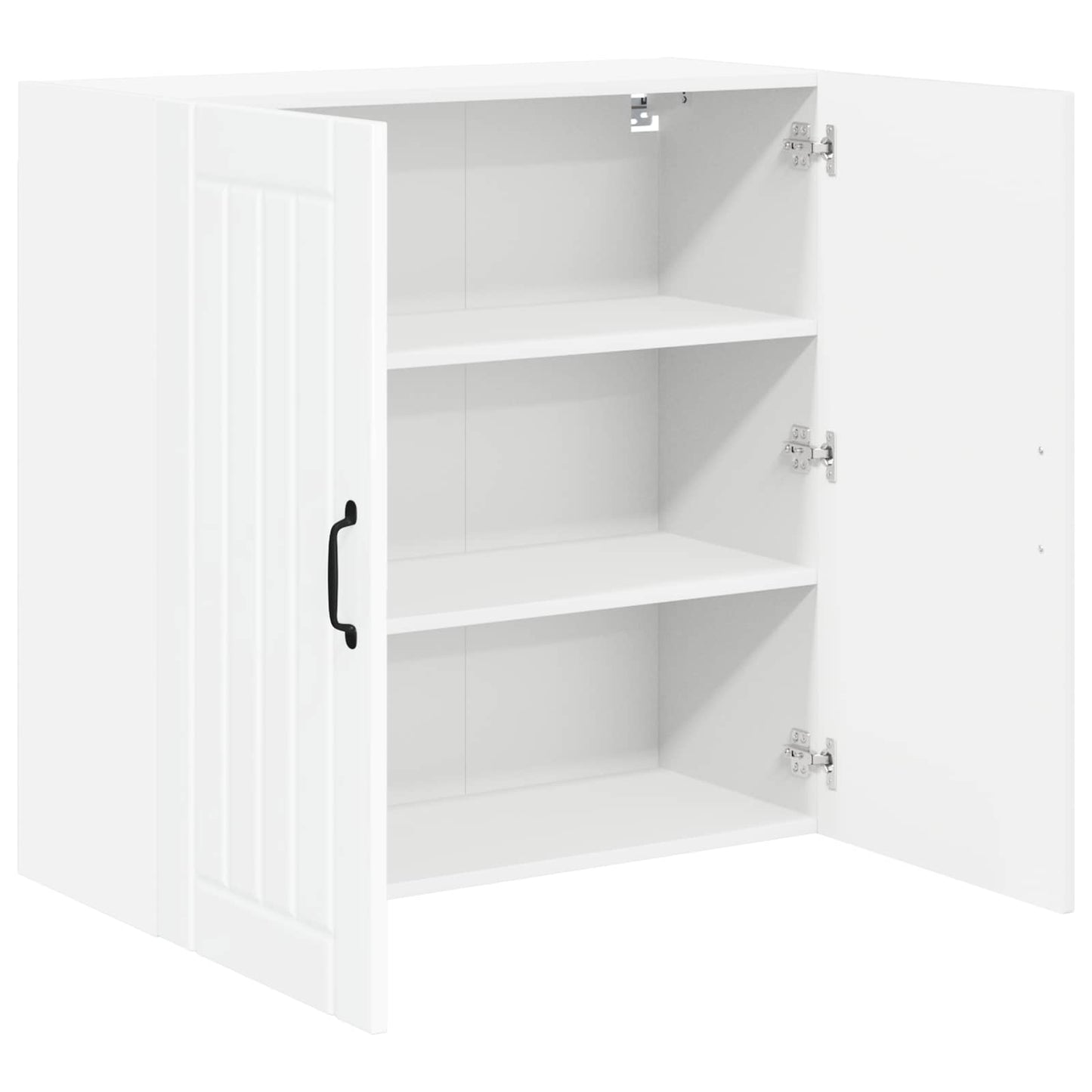 Wandschrank LUCCA Hochglanz Weiß 80 x 31 x 80 cm Holzwerkstoff