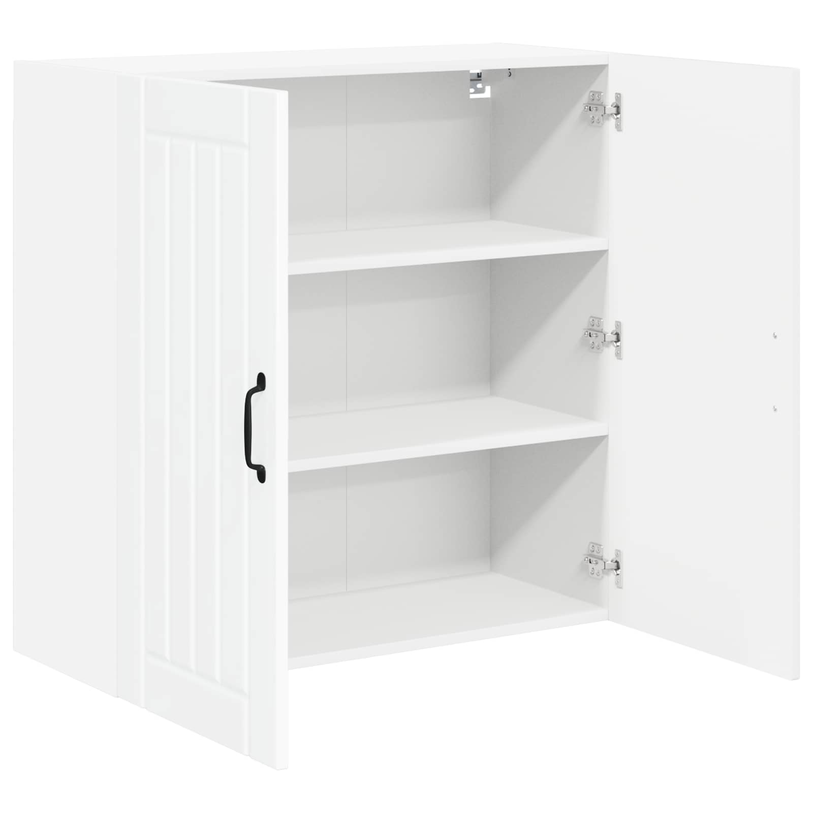 Wandschrank LUCCA Hochglanz Weiß 80 x 31 x 80 cm Holzwerkstoff