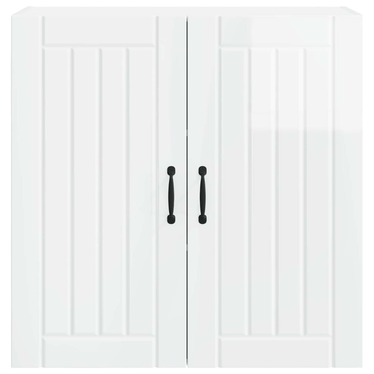 Wandschrank LUCCA Hochglanz Weiß 80 x 31 x 80 cm Holzwerkstoff