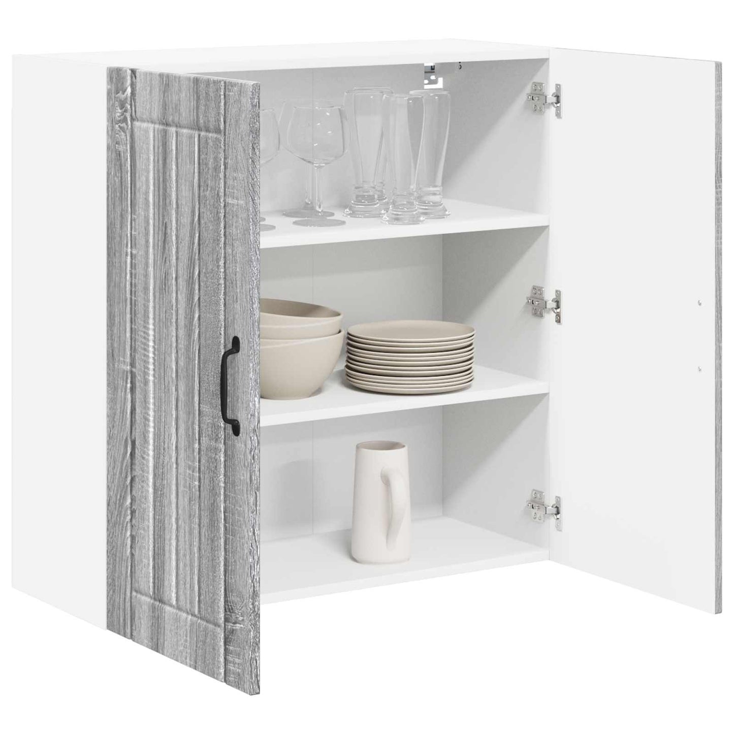 Wandschrank LUCCA Graues Sonoma 80 x 31 x 80 cm Holzwerkstoff