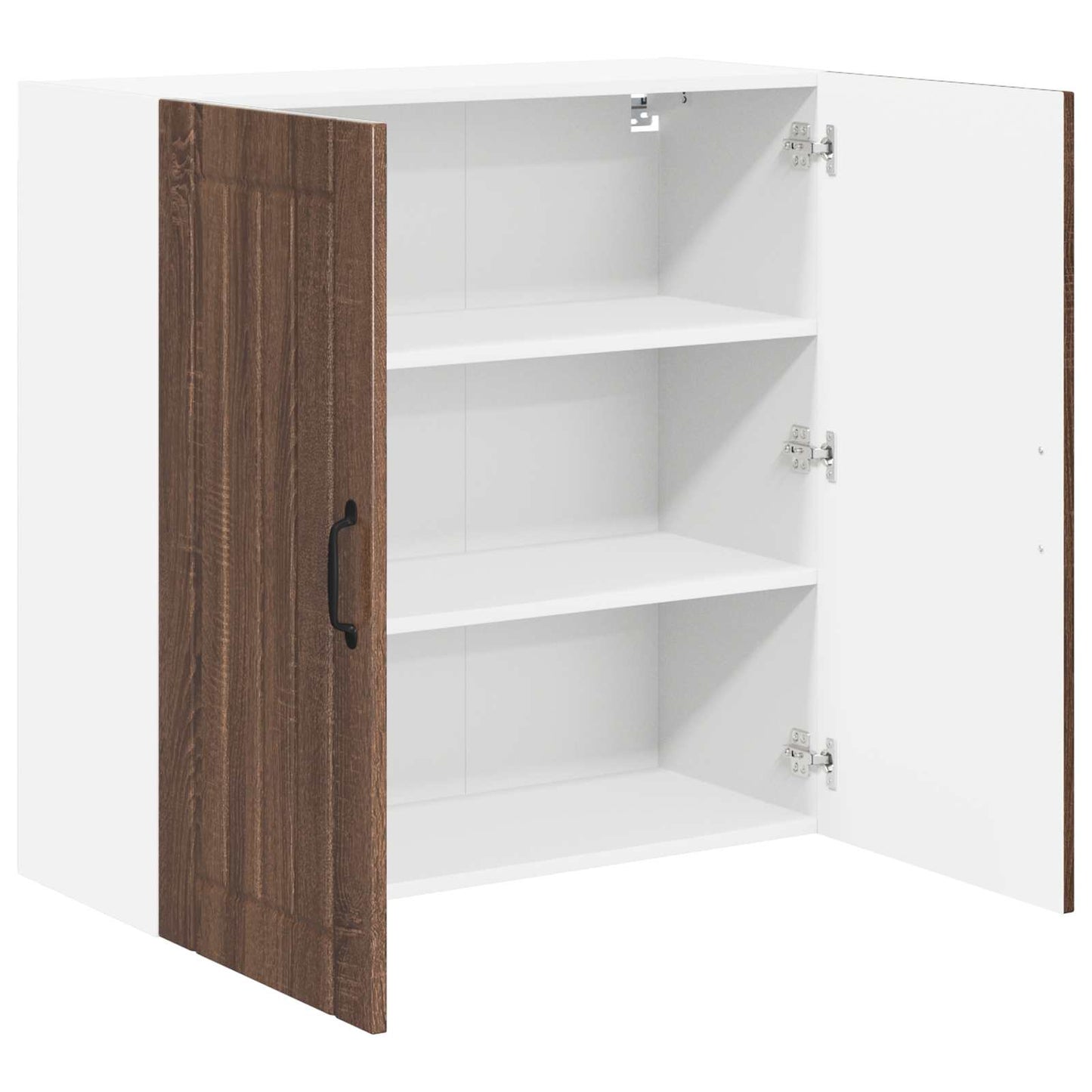Wandschrank LUCCA Brauneiche 80 x 31 x 80 cm Holzwerkstoff