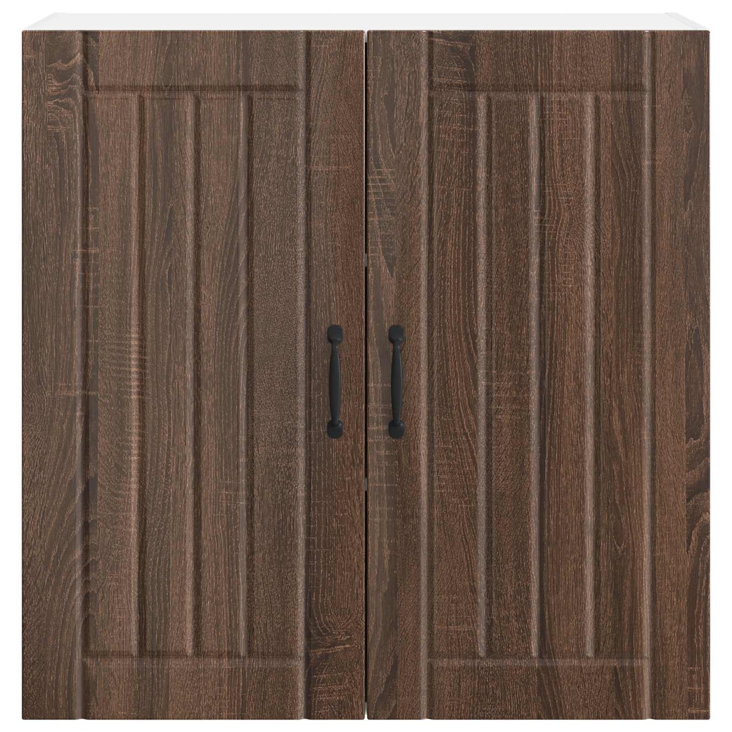 Wandschrank LUCCA Brauneiche 80 x 31 x 80 cm Holzwerkstoff