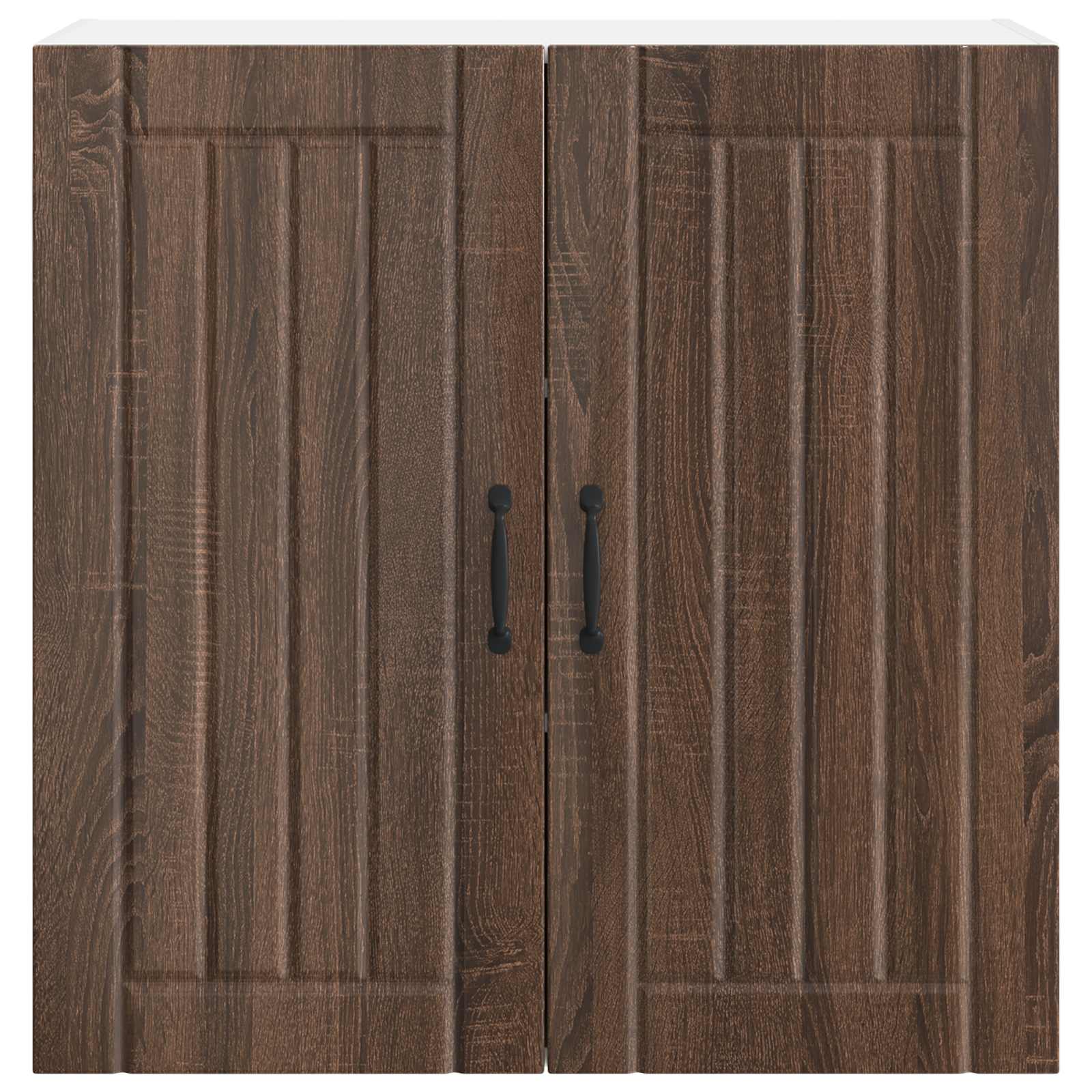 Wandschrank LUCCA Brauneiche 80 x 31 x 80 cm Holzwerkstoff