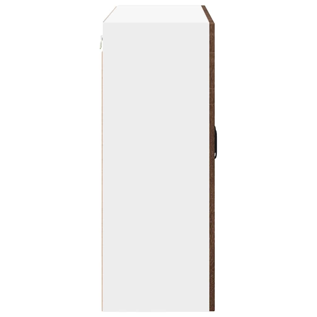 Wandschrank LUCCA Brauneiche 80 x 31 x 80 cm Holzwerkstoff