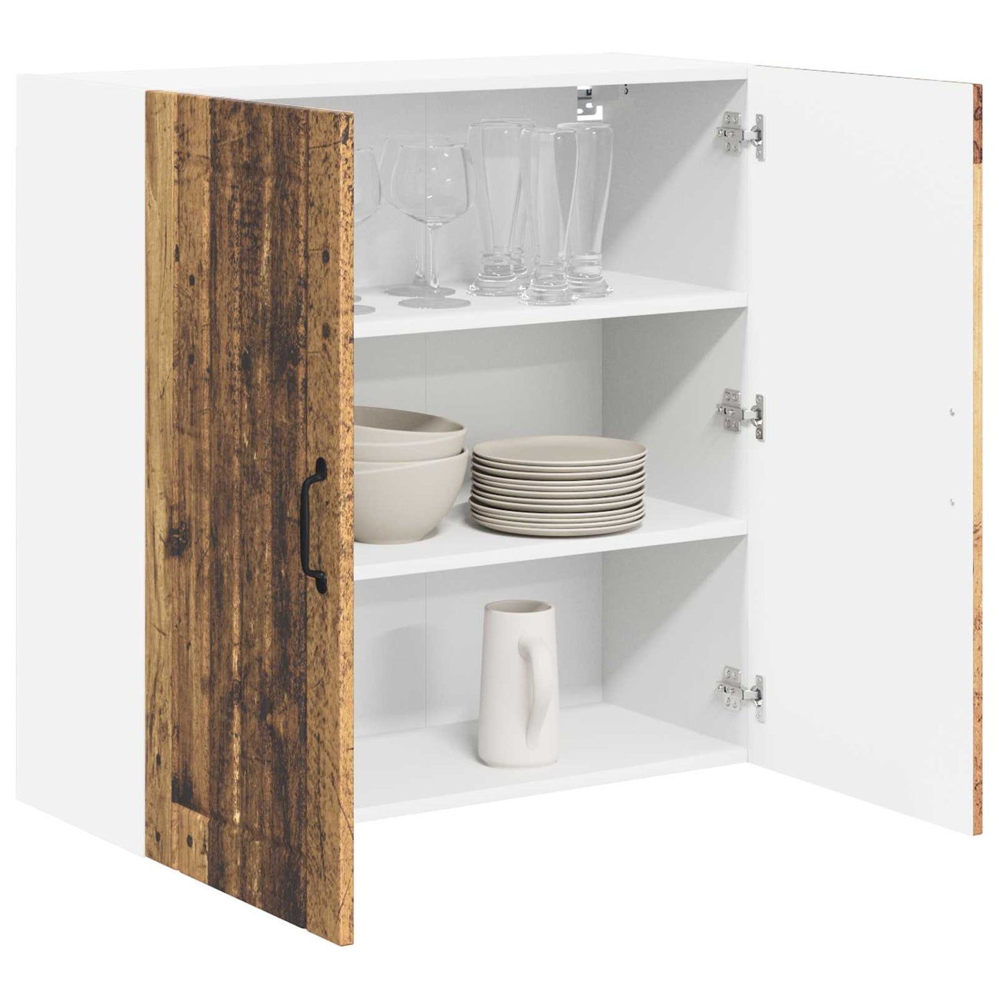 Wandschrank LUCCA Altholz 80 x 31 x 80 cm Holzwerkstoff