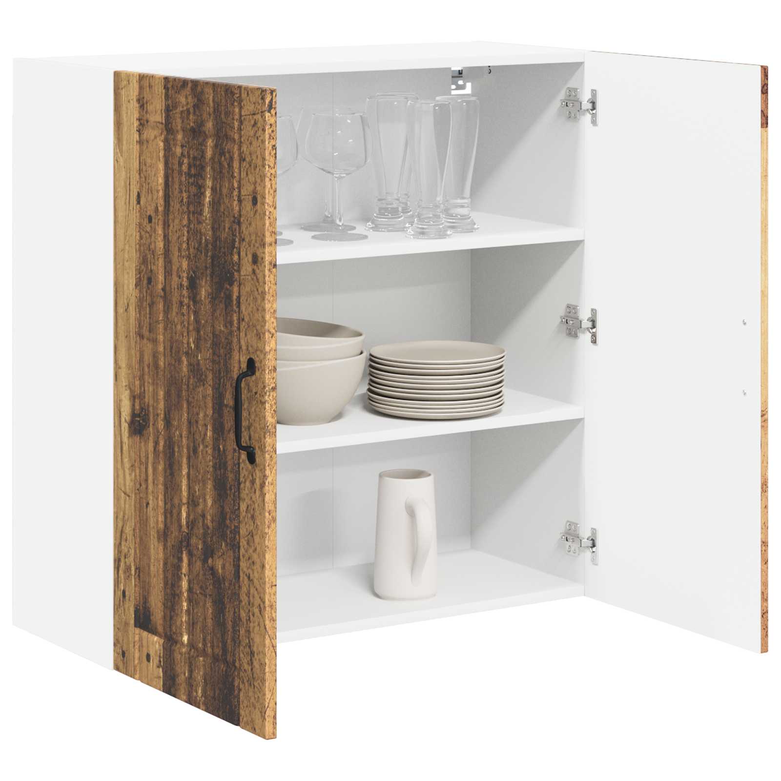 Wandschrank LUCCA Altholz 80 x 31 x 80 cm Holzwerkstoff