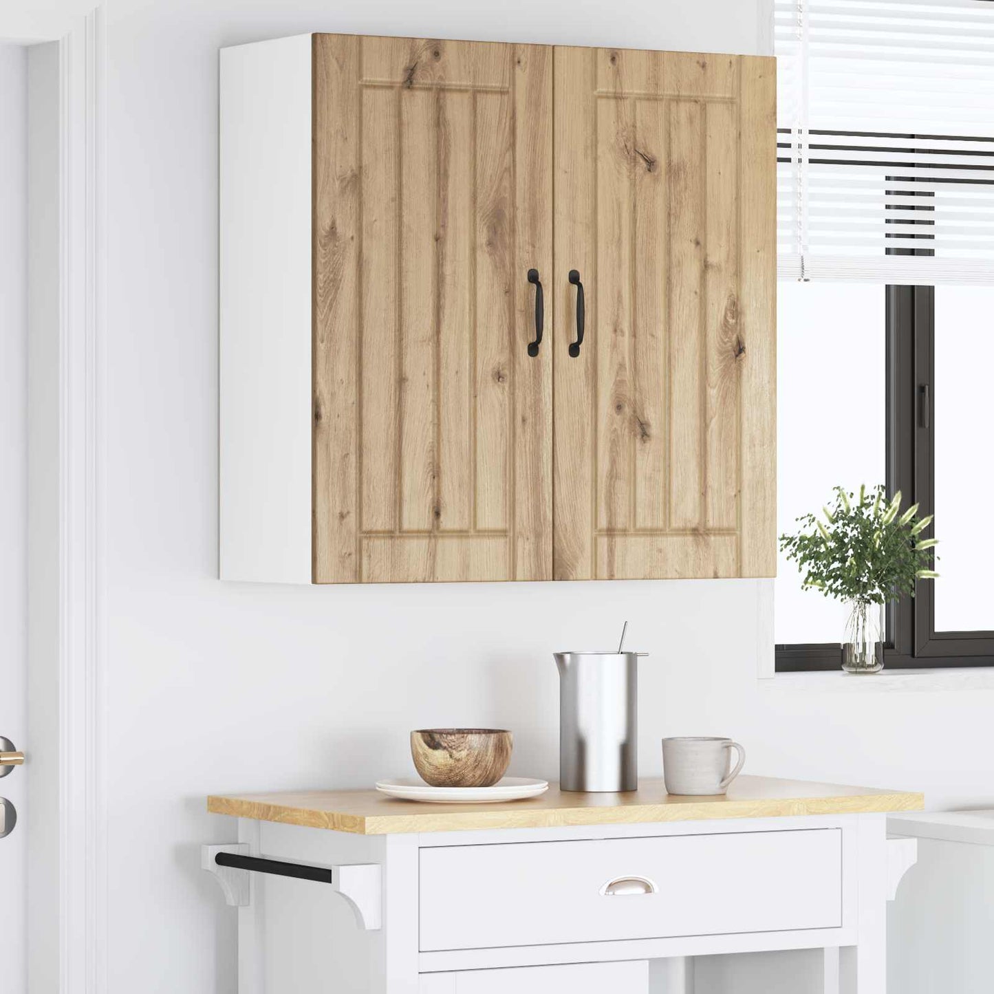 Wandschrank LUCCA Artisan-Eiche 80 x 31 x 80 cm Holzwerkstoff