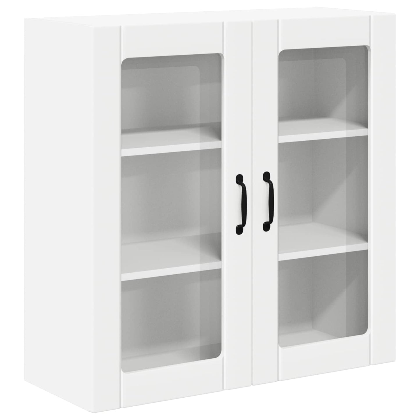 Wandglas-Schrank LUCCA Weiß 80 x 31 x 80 cm Holzwerkstoff