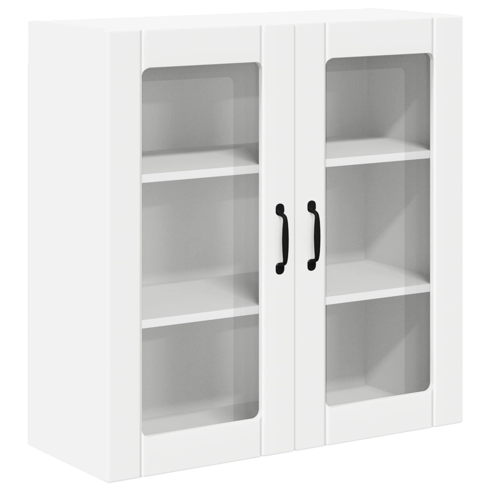Wandglas-Schrank LUCCA Weiß 80 x 31 x 80 cm Holzwerkstoff