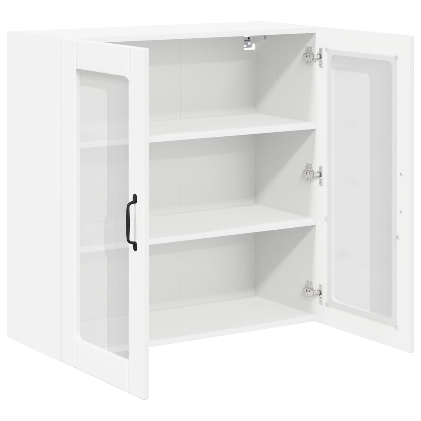 Wandglas-Schrank LUCCA Weiß 80 x 31 x 80 cm Holzwerkstoff