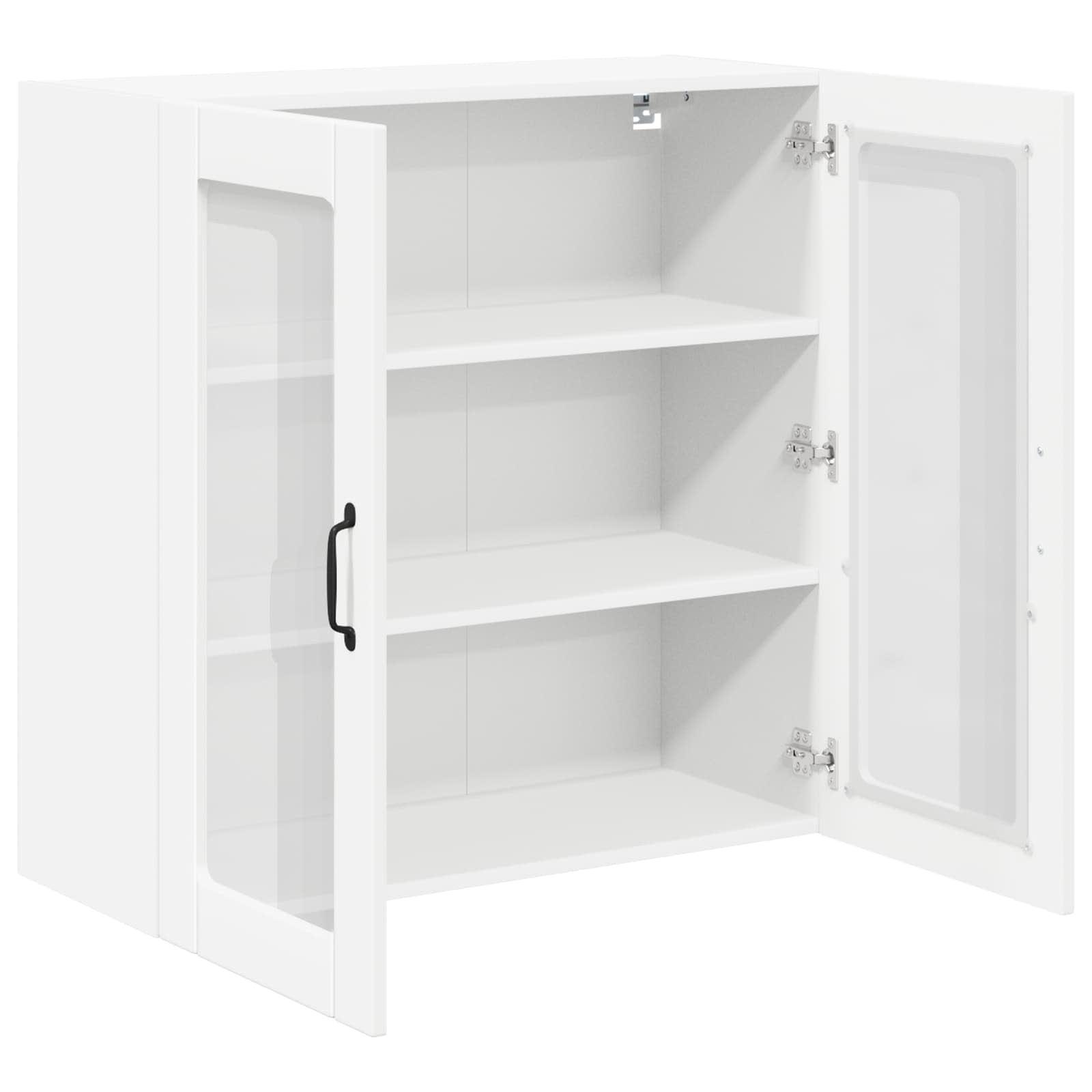 Wandglas-Schrank LUCCA Weiß 80 x 31 x 80 cm Holzwerkstoff