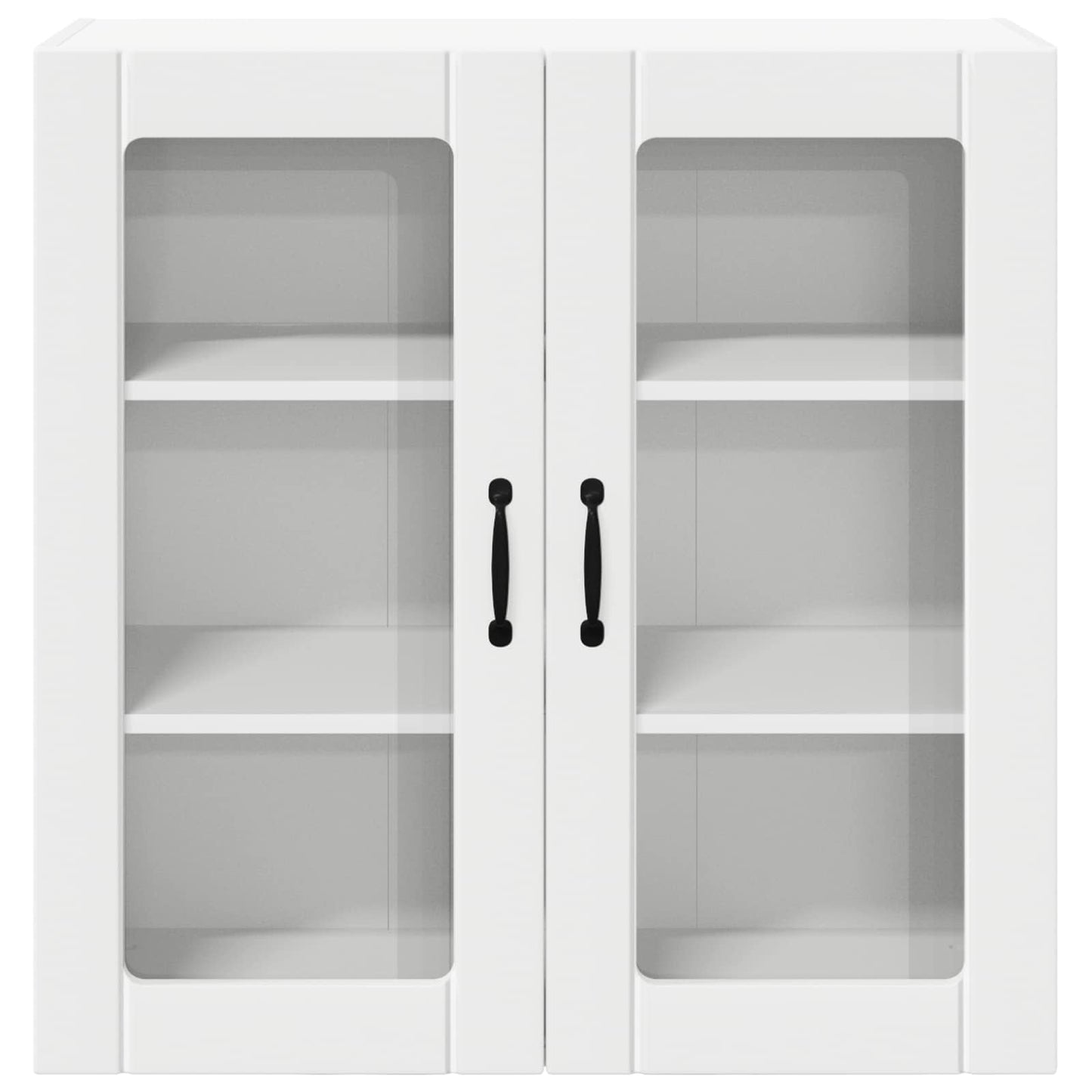 Wandglas-Schrank LUCCA Weiß 80 x 31 x 80 cm Holzwerkstoff