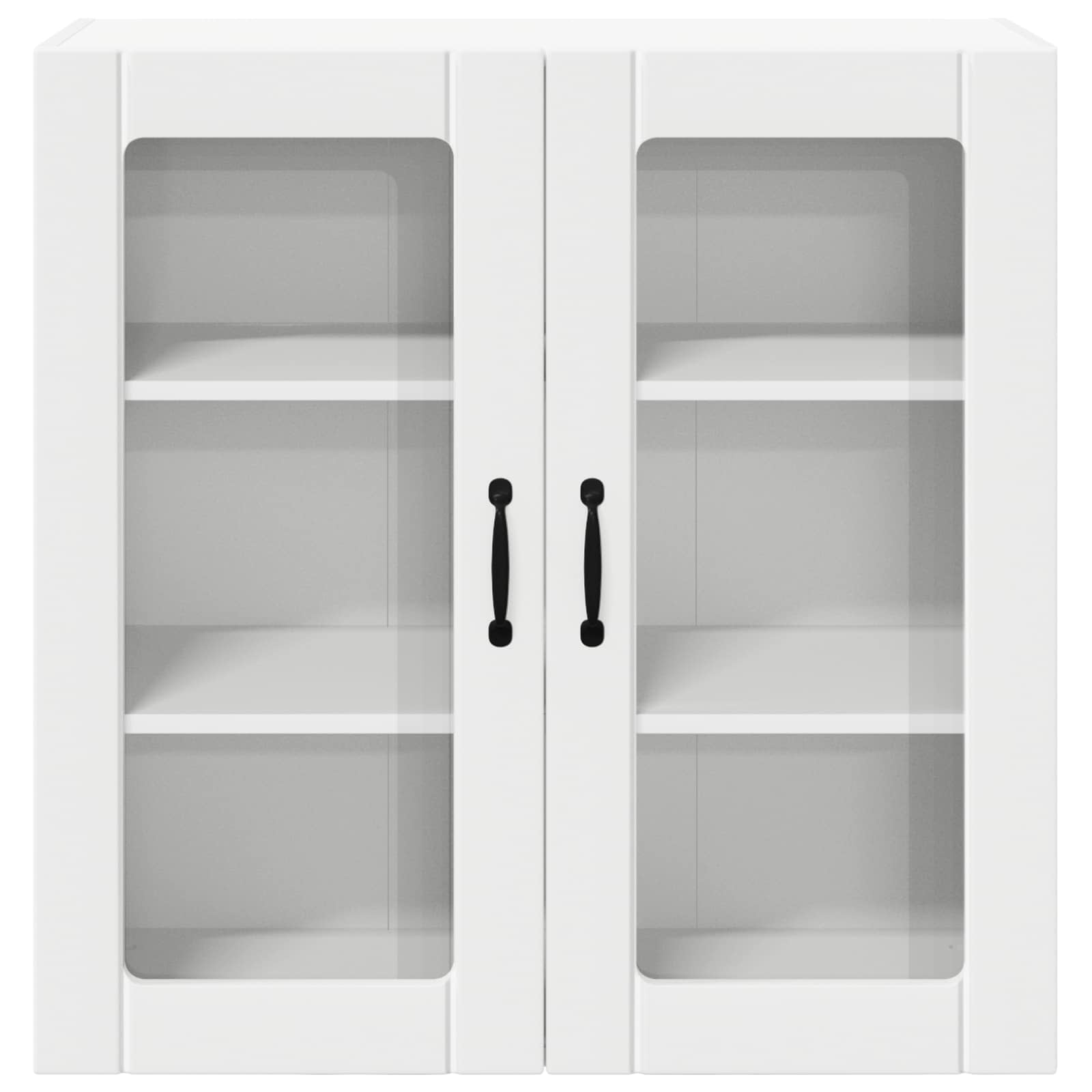 Wandglas-Schrank LUCCA Weiß 80 x 31 x 80 cm Holzwerkstoff