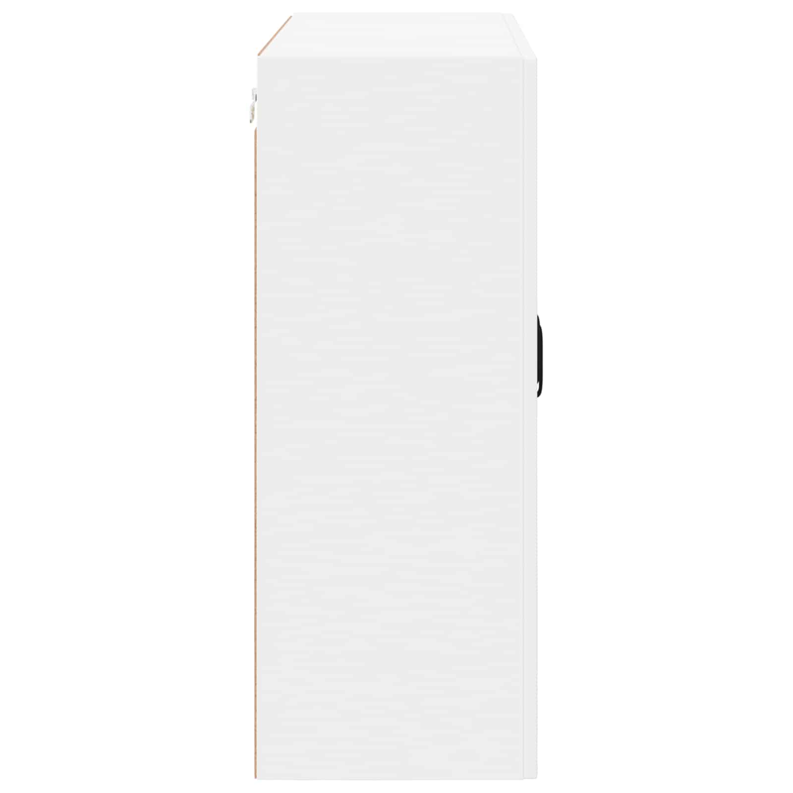 Wandglas-Schrank LUCCA Weiß 80 x 31 x 80 cm Holzwerkstoff