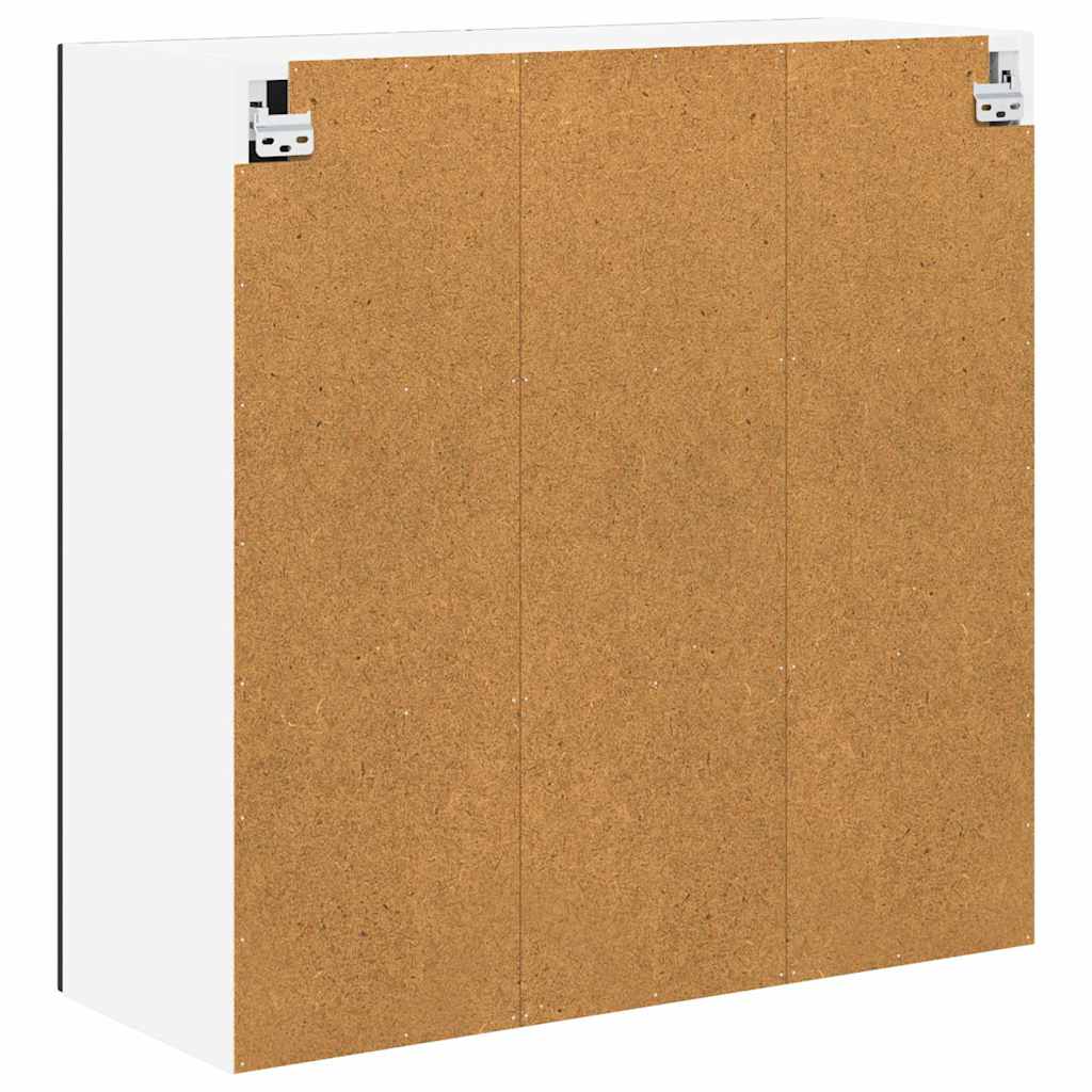 Wandglas-Schrank LUCCA Schwarz 80 x 31 x 80 cm Holzwerkstoff