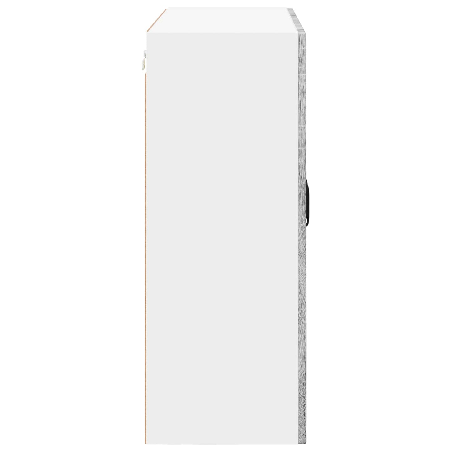 Wandglas-Schrank LUCCA Graues Sonoma 80 x 31 x 80 cm