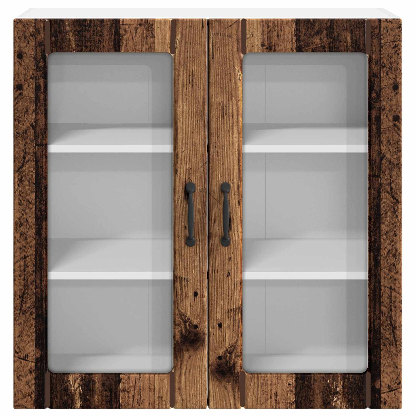Wandglas-Schrank LUCCA Altholz 80 x 31 x 80 cm Holzwerkstoff