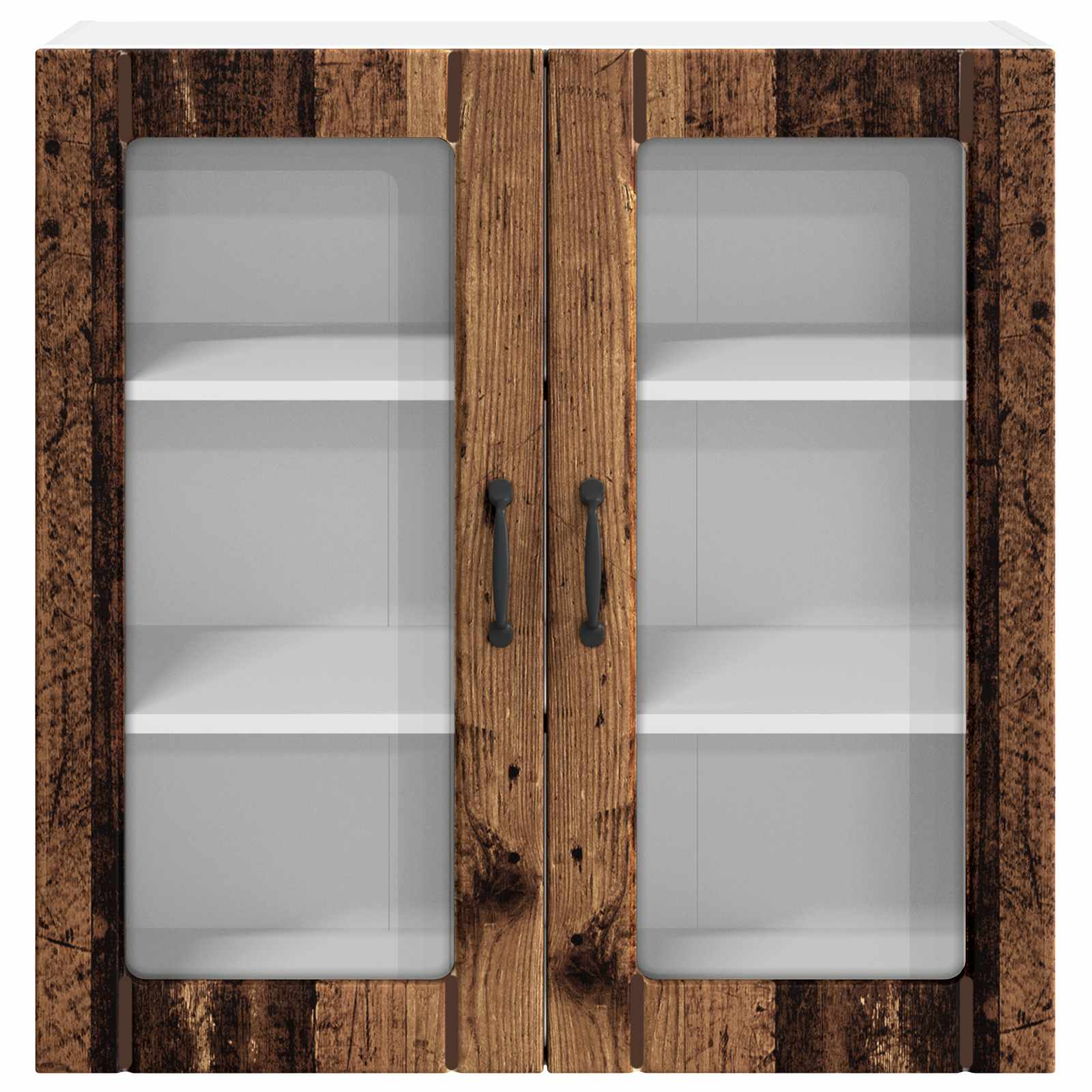 Wandglas-Schrank LUCCA Altholz 80 x 31 x 80 cm Holzwerkstoff