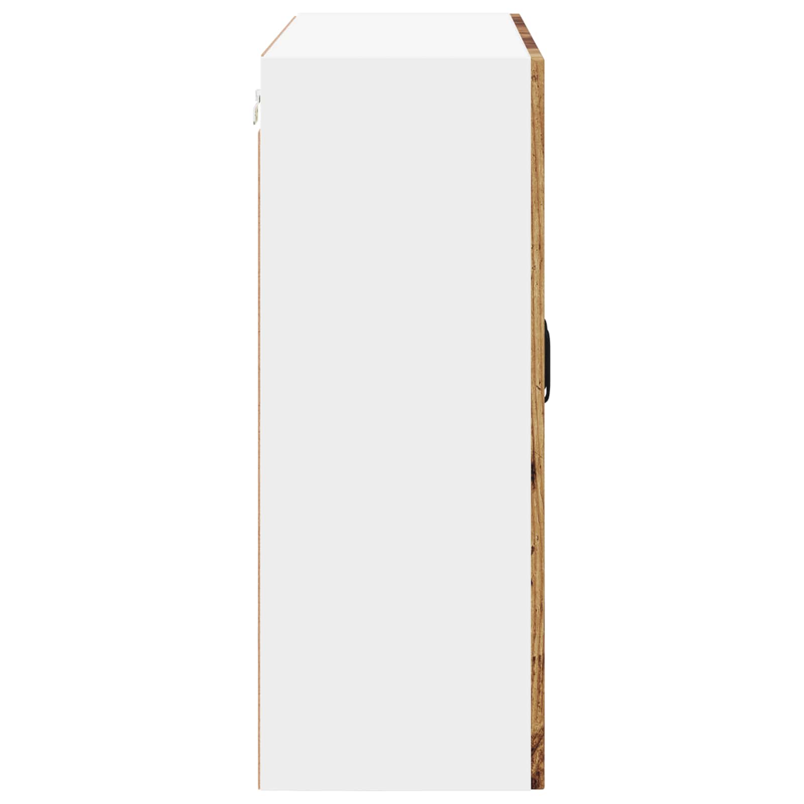 Wandglas-Schrank LUCCA Altholz 80 x 31 x 80 cm Holzwerkstoff