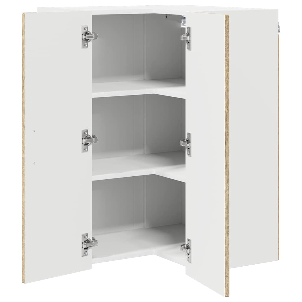 Wand-Eckschrank LUCCA Sonoma-Eiche 57 x 57 x 80 cm